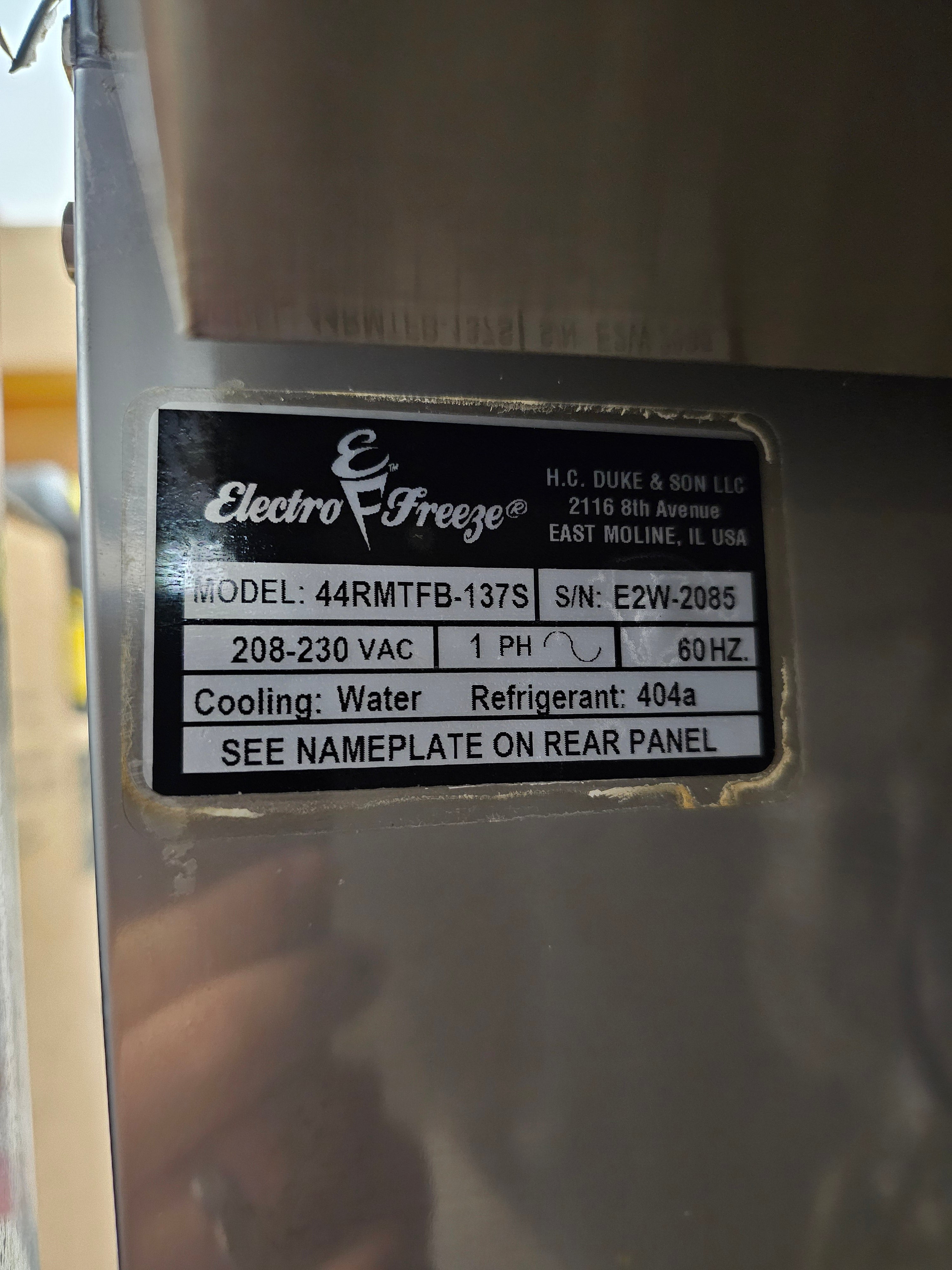 2017 Electro Freeze Flavor Fuzionate 9 Flavors 44RMTFB 1ph water pressurized (shipping is extra, check or wire payment only)