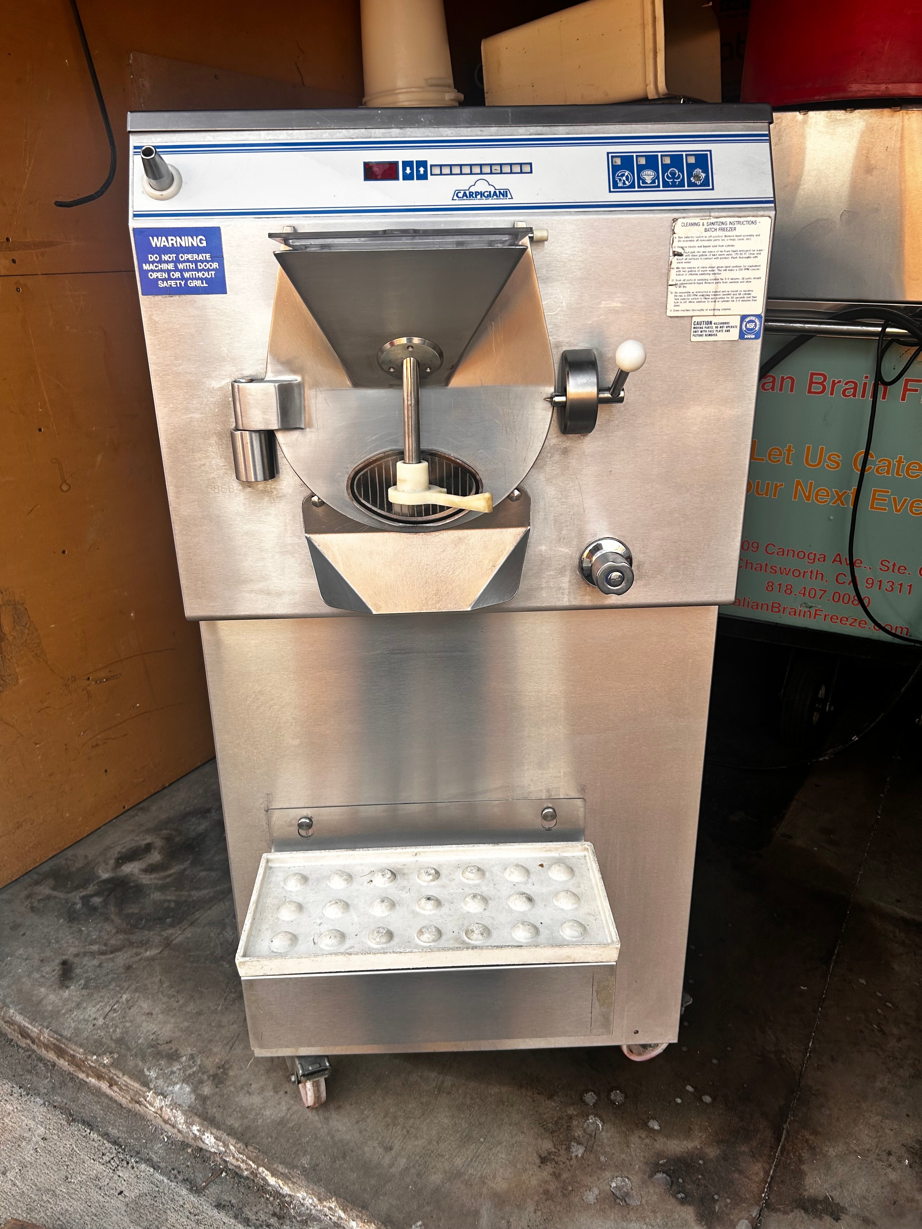 Used 37qt Carpgiani LB1002 Batch Freezer