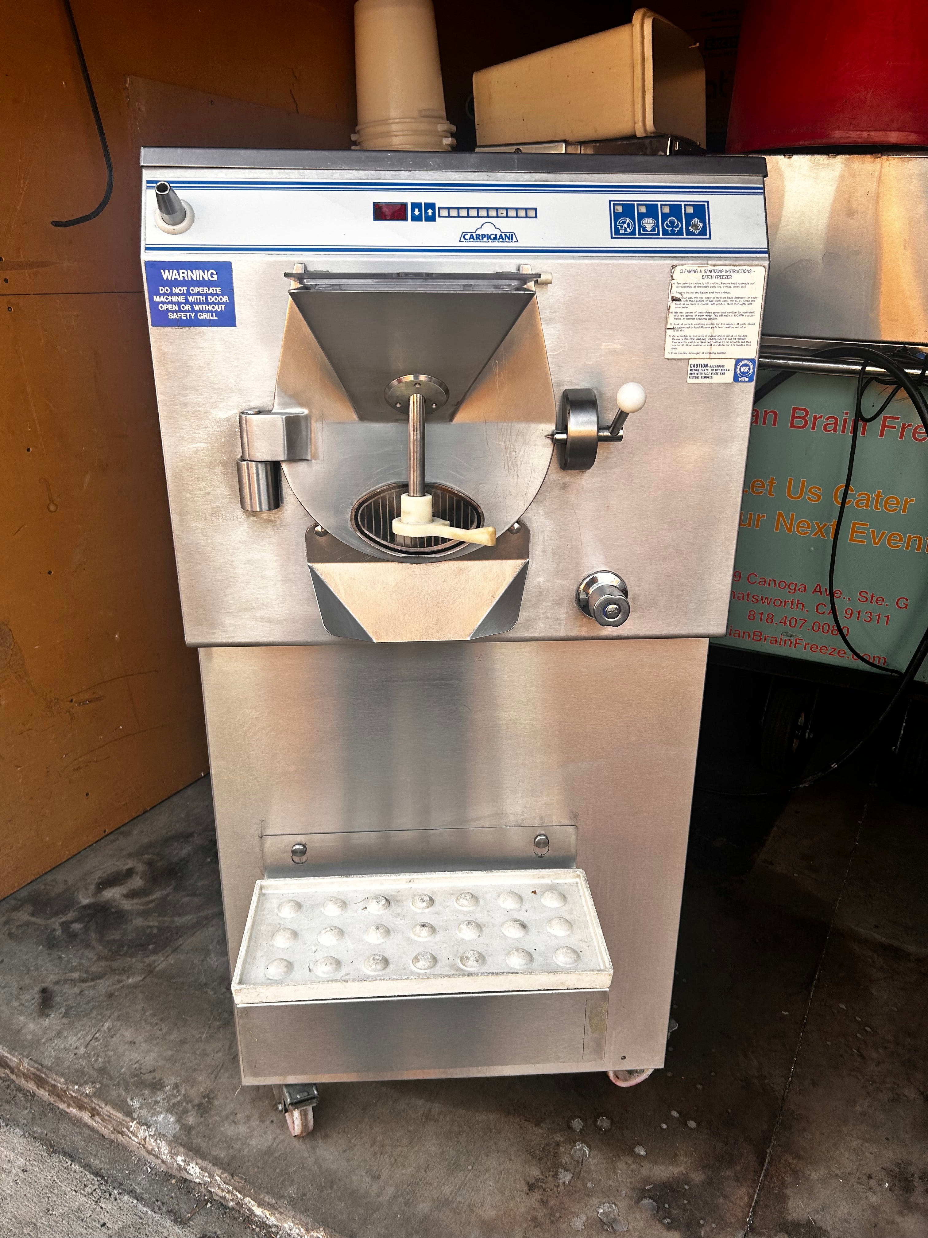 Used 37qt Carpgiani LB1002 Batch Freezer