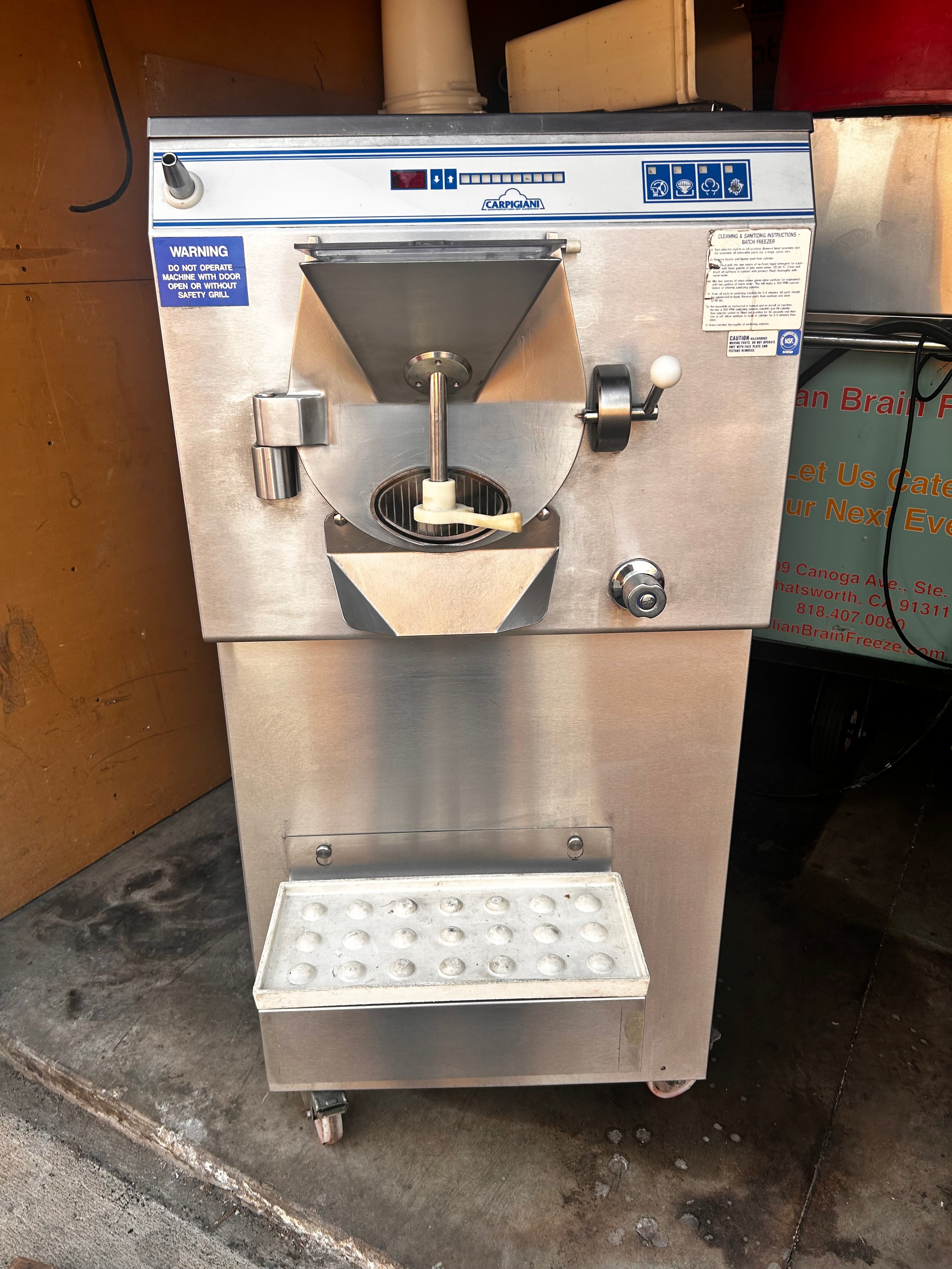 Used 37qt Carpgiani LB1002 Batch Freezer