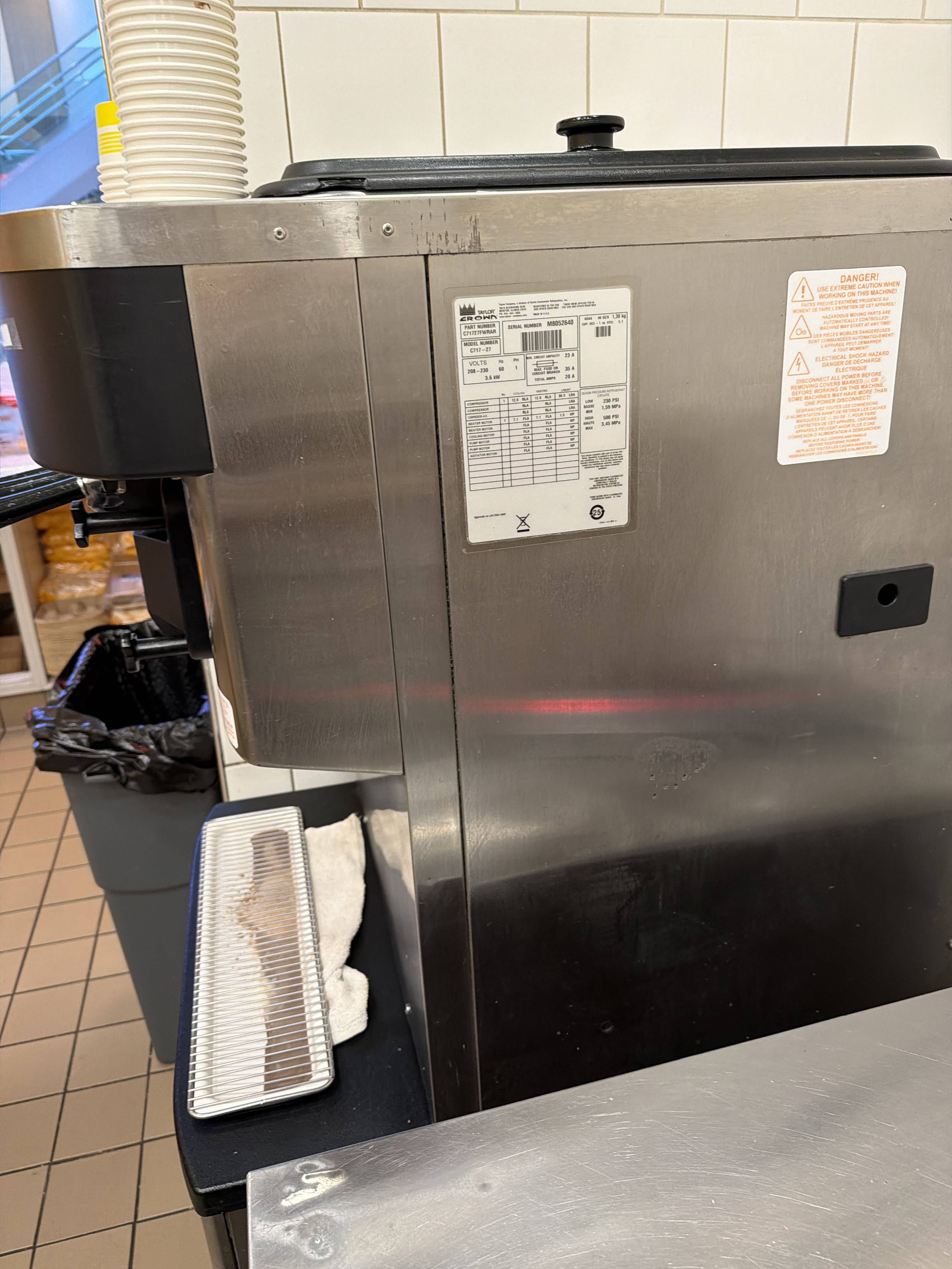 2018 Taylor C717-27 – Air Cooled – 1-Phase (220V)