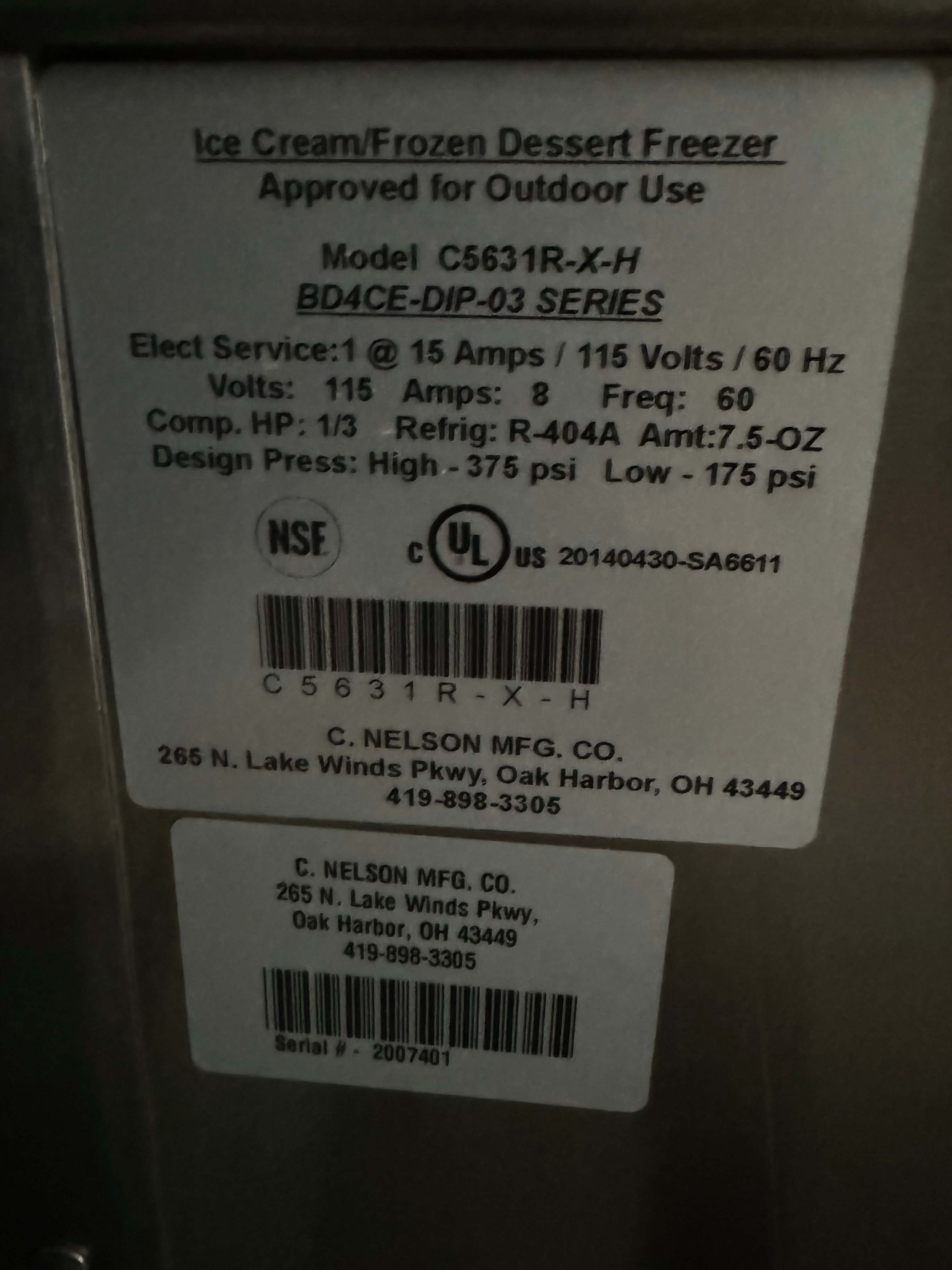 2020 C Nelson BD4 Dip Cart with Canopy and sink (shipping is extra, check or wire payment only)