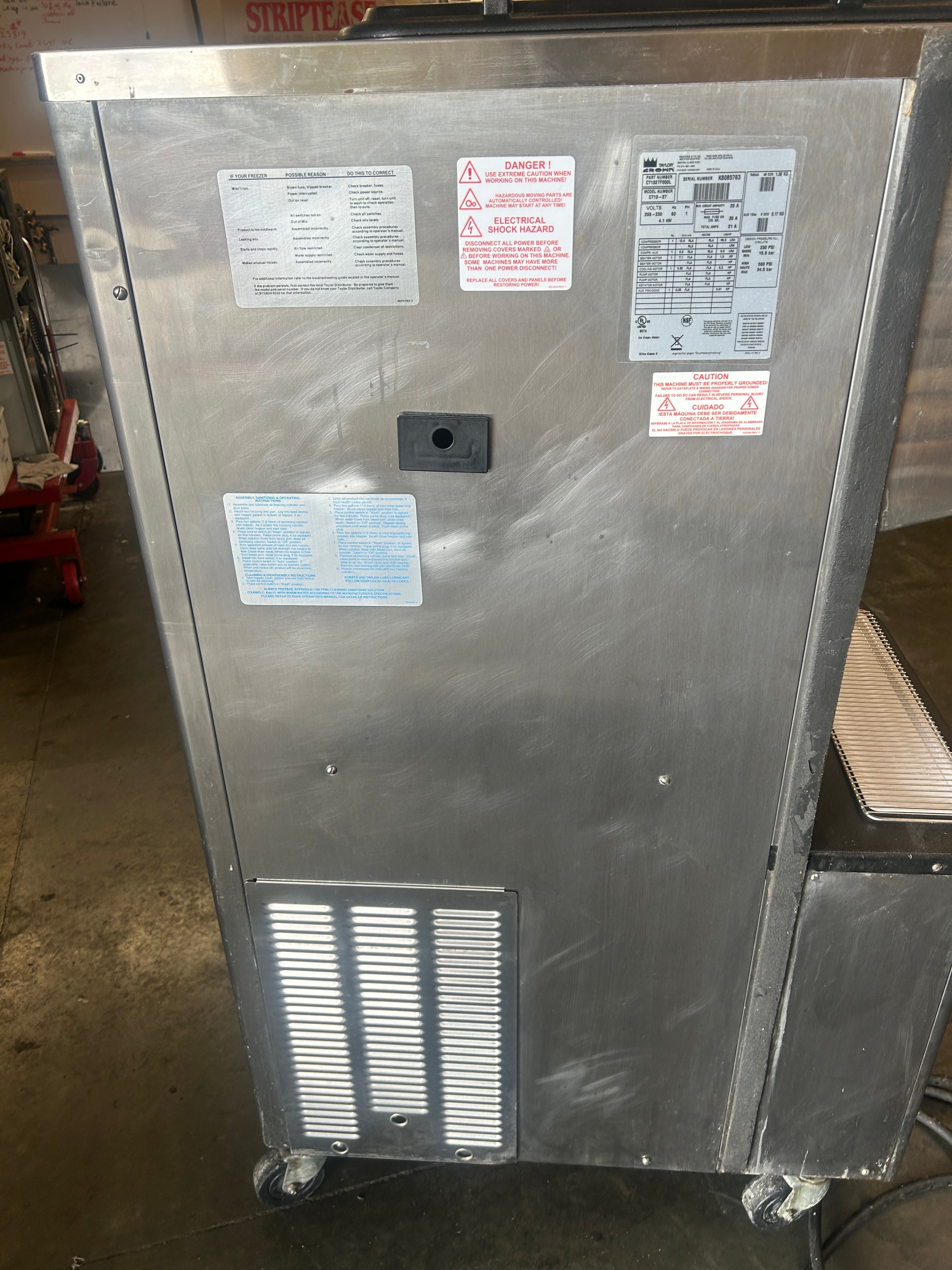 2008 Taylor C713 1Ph Air w warranty