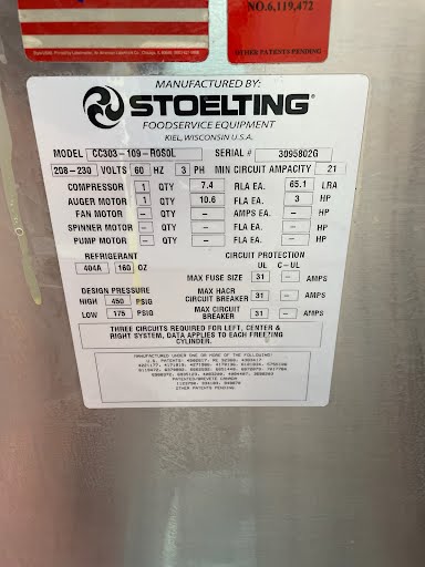 2010 CC303 Custard Batch Freezer + Two (2) 2018 MDC2 One (1) MDC4 Package deal (check or wire payment only shipping extra)