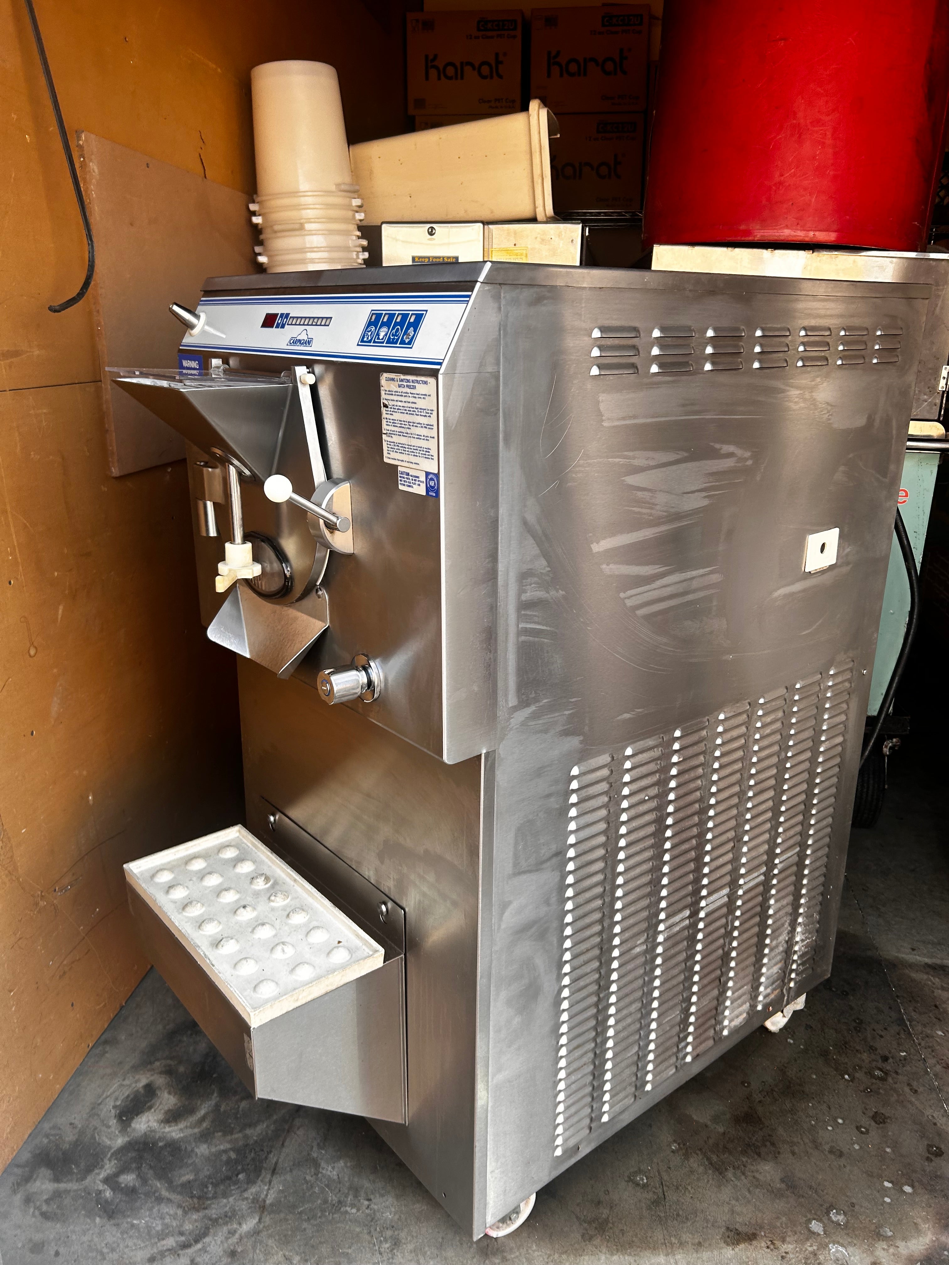 Used 37qt Carpgiani LB1002 Batch Freezer