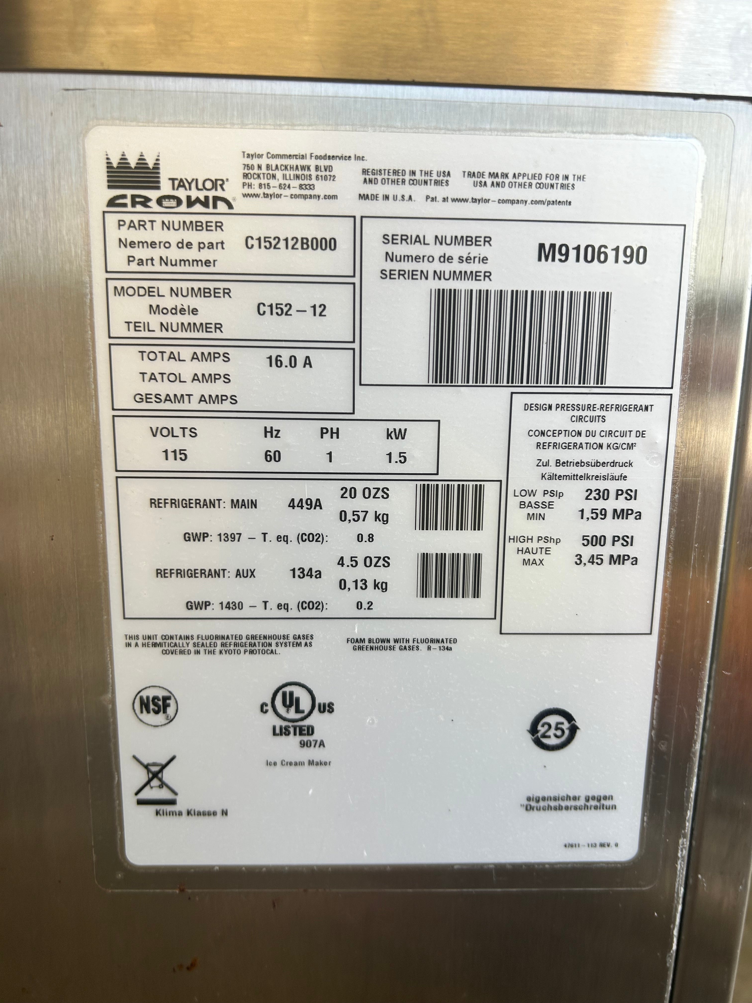 2019 Taylor C152 1ph air