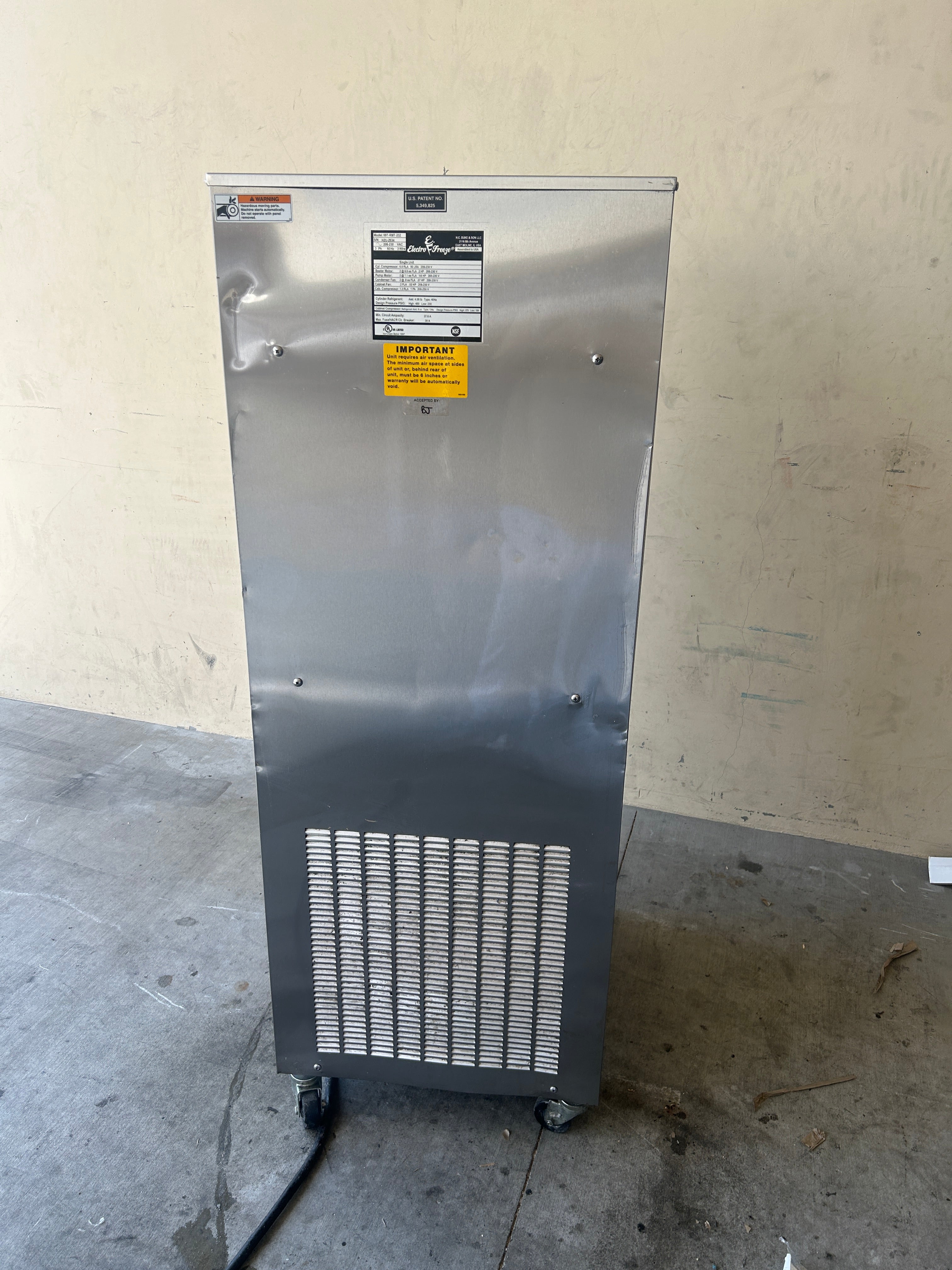 2015 Electro Freeze 99T-RMT 3Ph Air Cooled