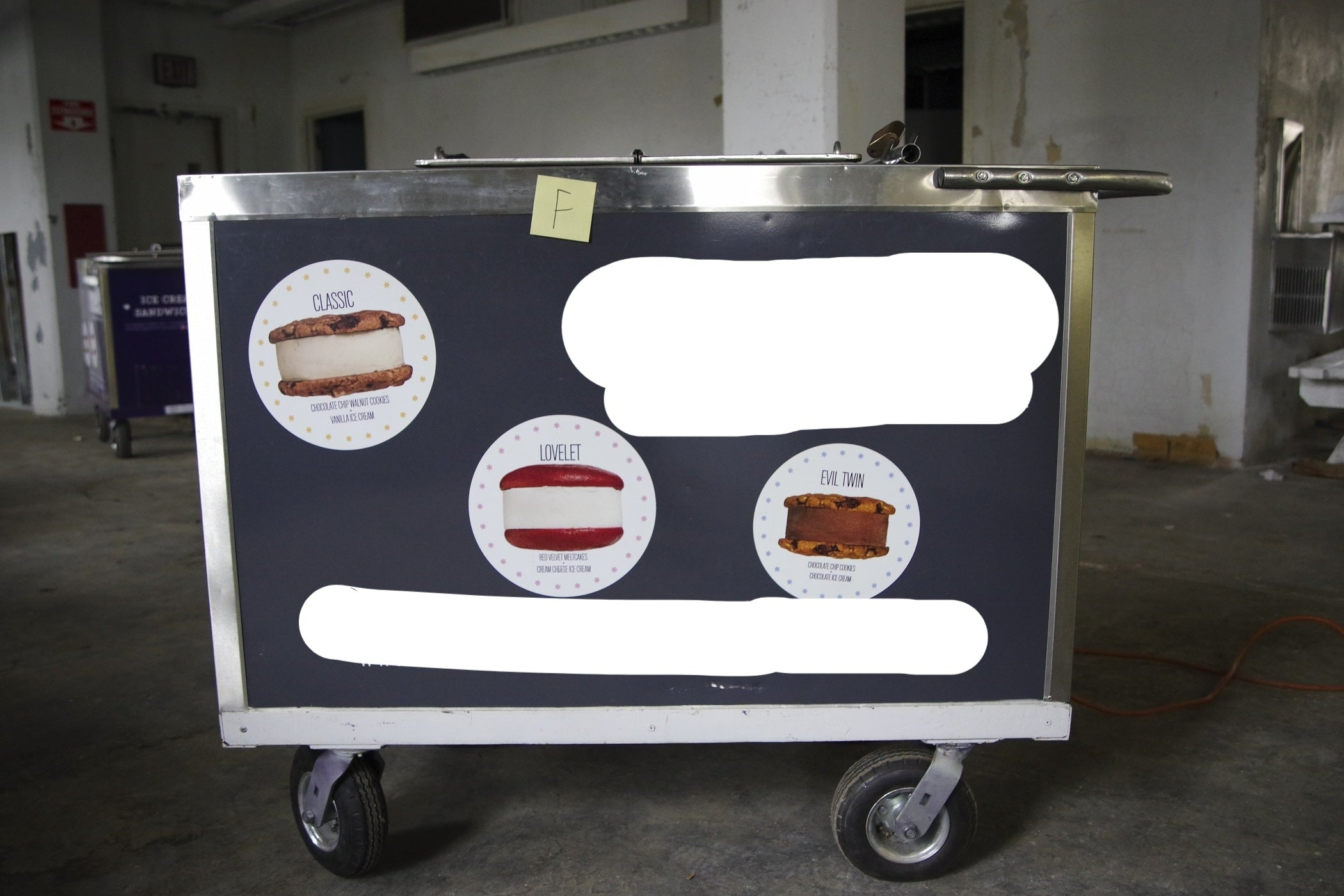 Used Model 515 All Star Cold Plate Ice Cream Cart