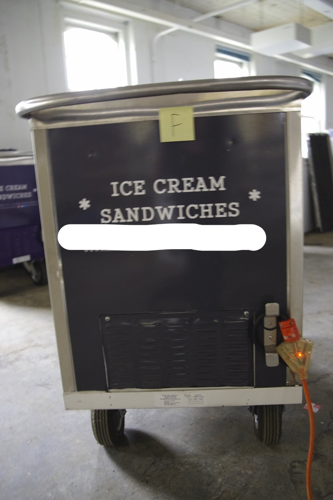 Used Model 515 All Star Cold Plate Ice Cream Cart