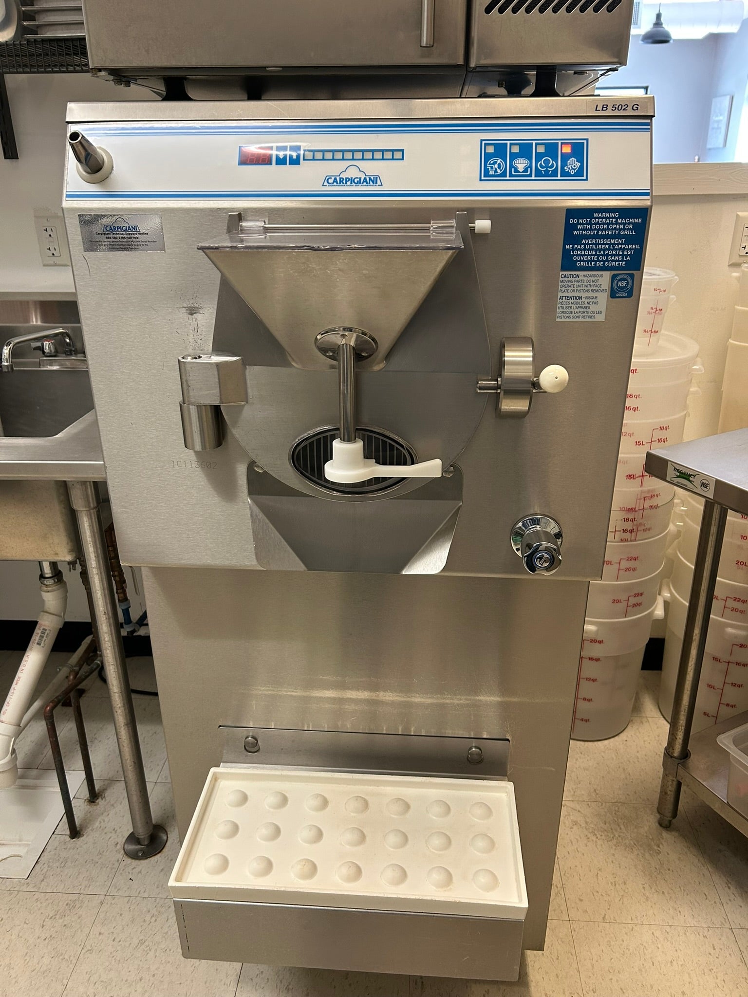 2016 Gelato Package Deal LB502G 3ph water , GTI 24 pan Gelato Case