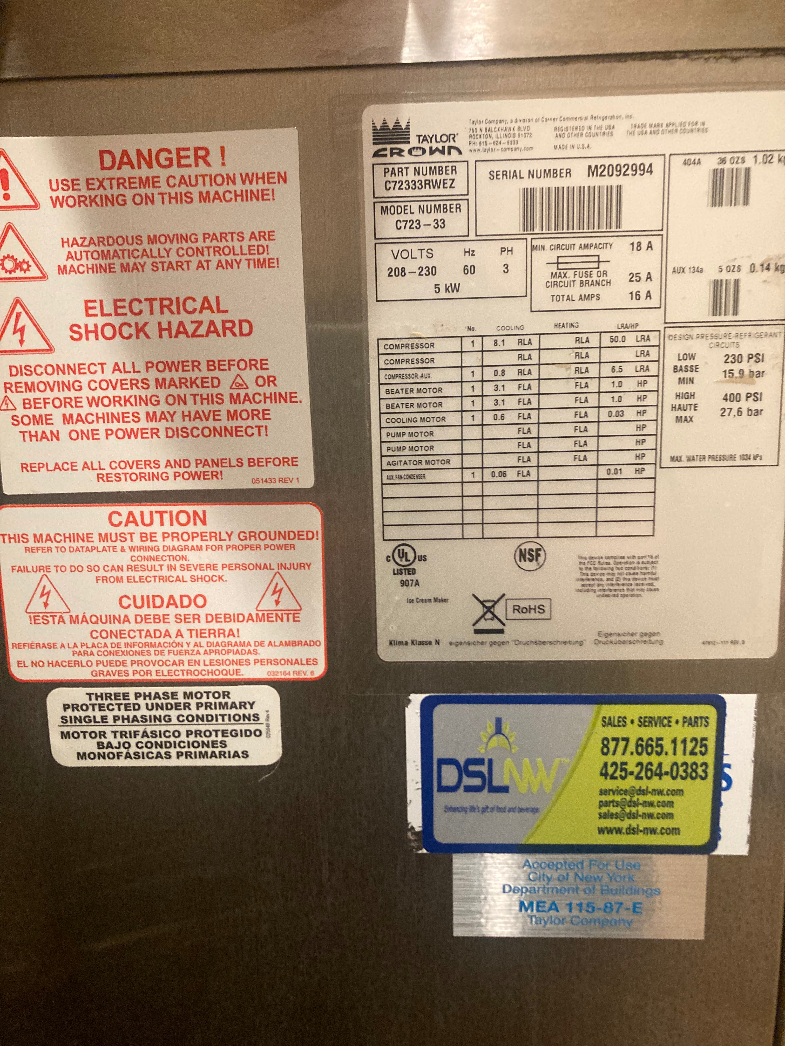 Taylor C723-33 Colorado