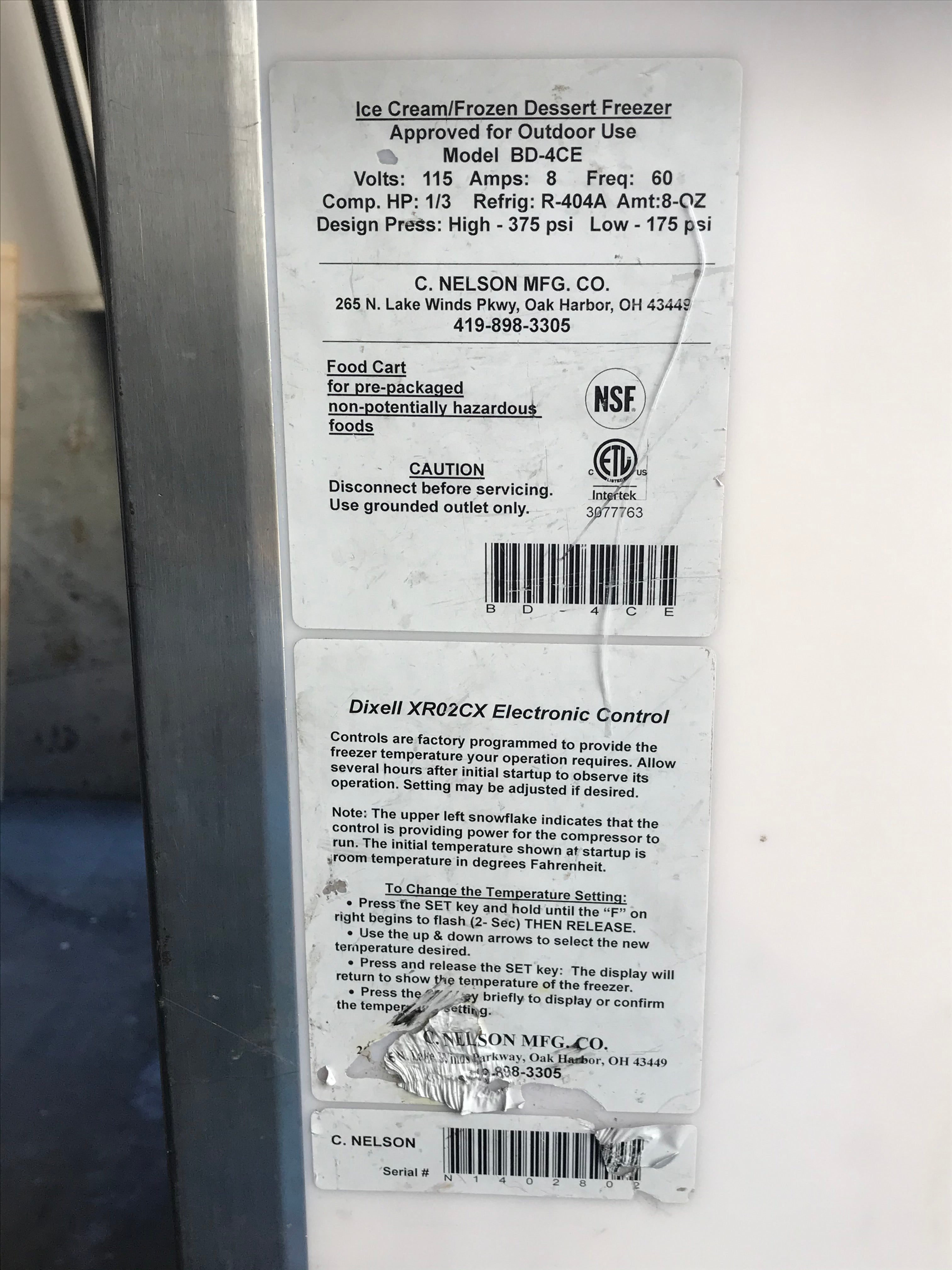 2014 BD4CE-00 Nelson Push Cart