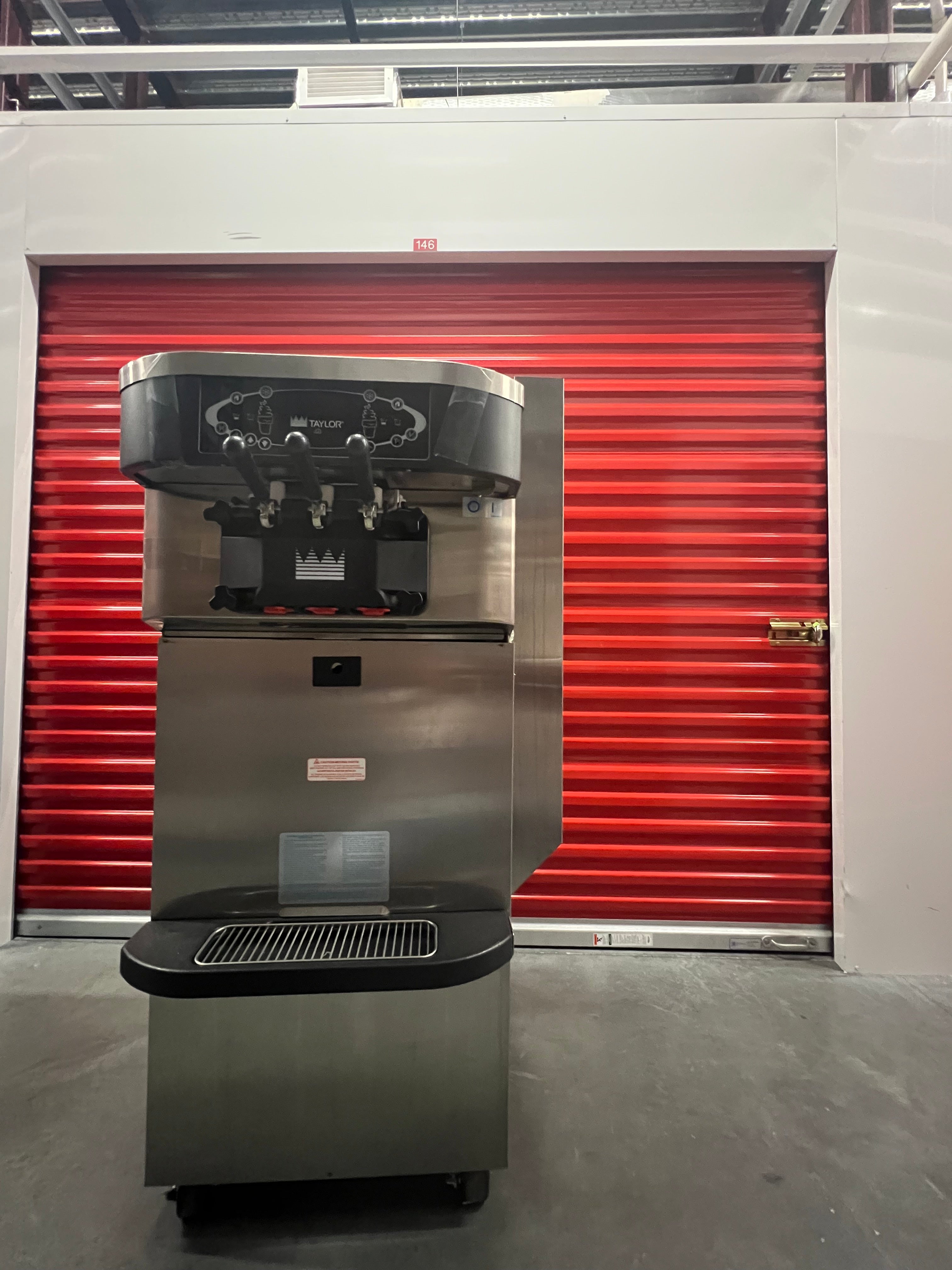 Package with 3 (three) 2012 Taylor C723 3ph air with Master-bilt DD-46L dip cabinet and a Deerfield drop in bar for refrigerated toppings.