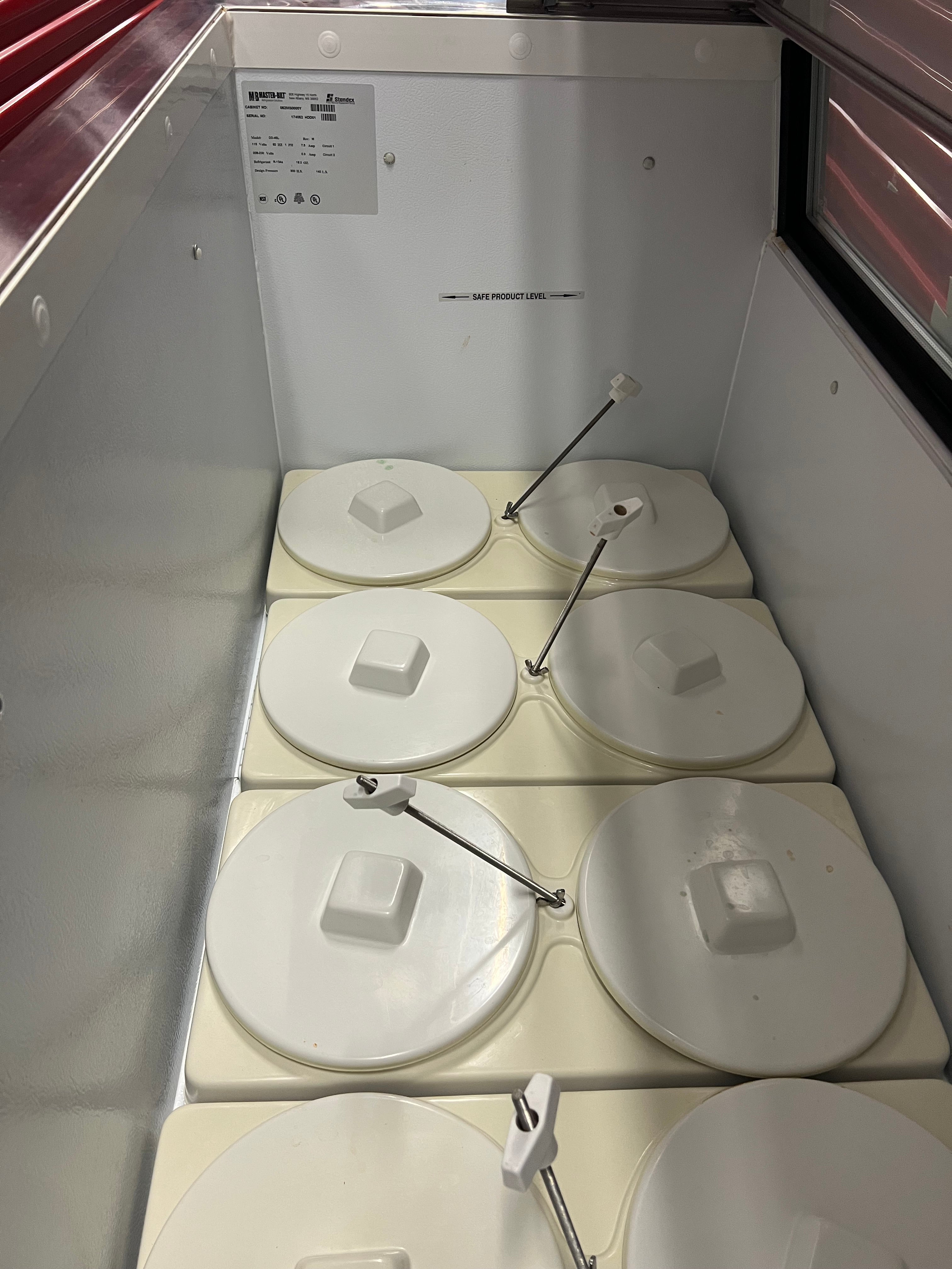 Package with 3 (three) 2012 Taylor C723 3ph air with Master-bilt DD-46L dip cabinet and a Deerfield drop in bar for refrigerated toppings.