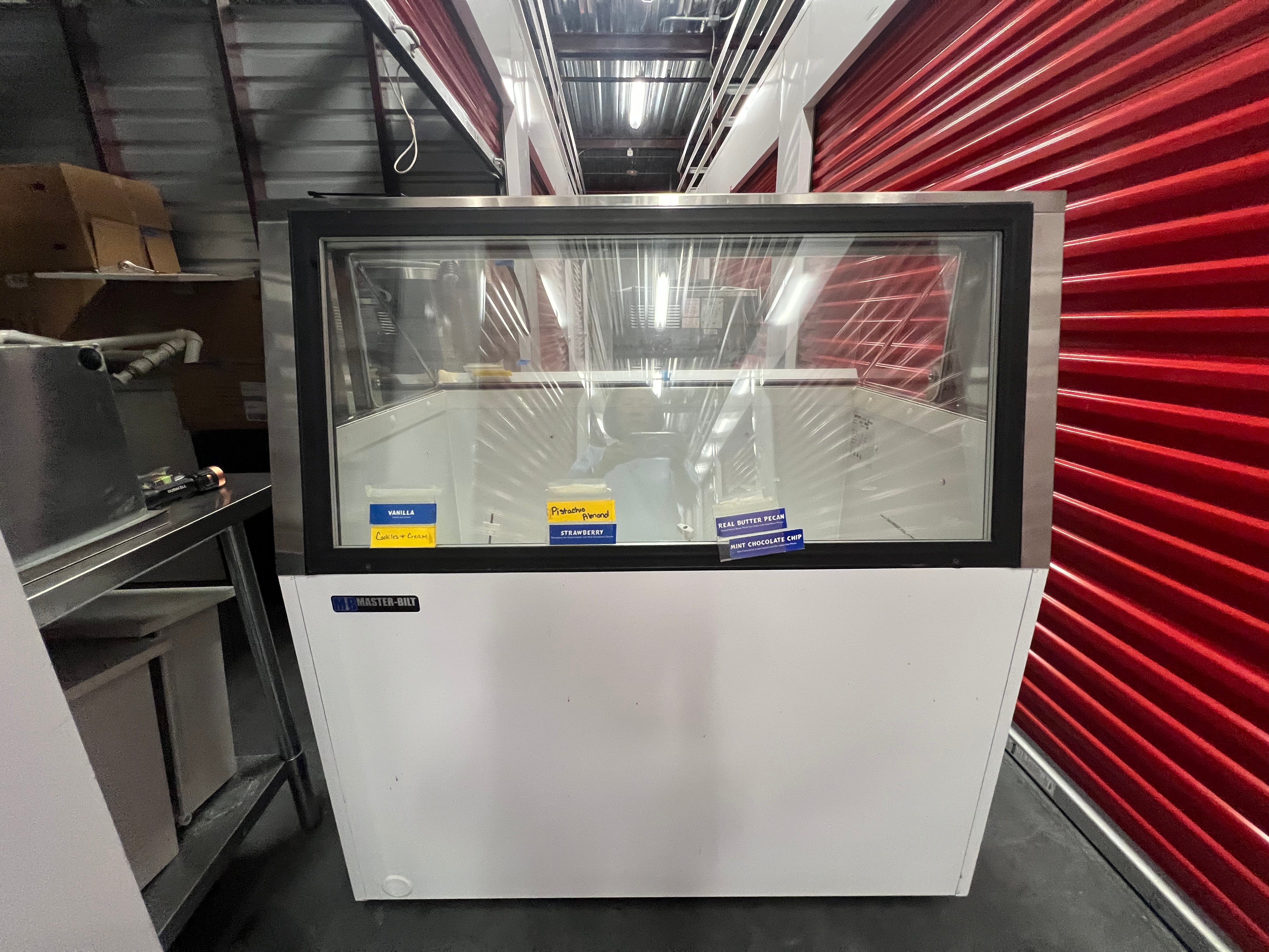 Package with 3 (three) 2012 Taylor C723 3ph air with Master-bilt DD-46L dip cabinet and a Deerfield drop in bar for refrigerated toppings.