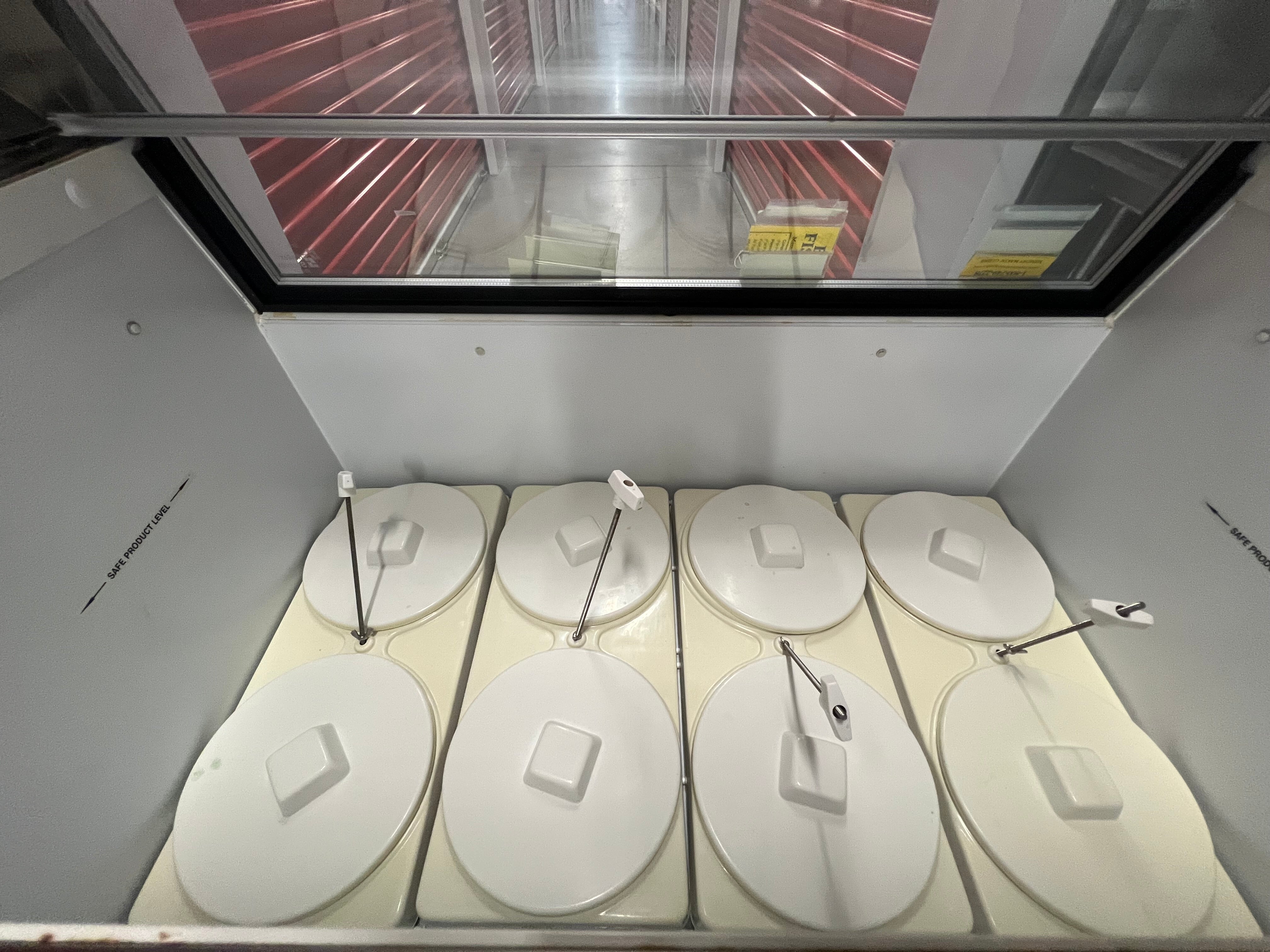 Package with 3 (three) 2012 Taylor C723 3ph air with Master-bilt DD-46L dip cabinet and a Deerfield drop in bar for refrigerated toppings.