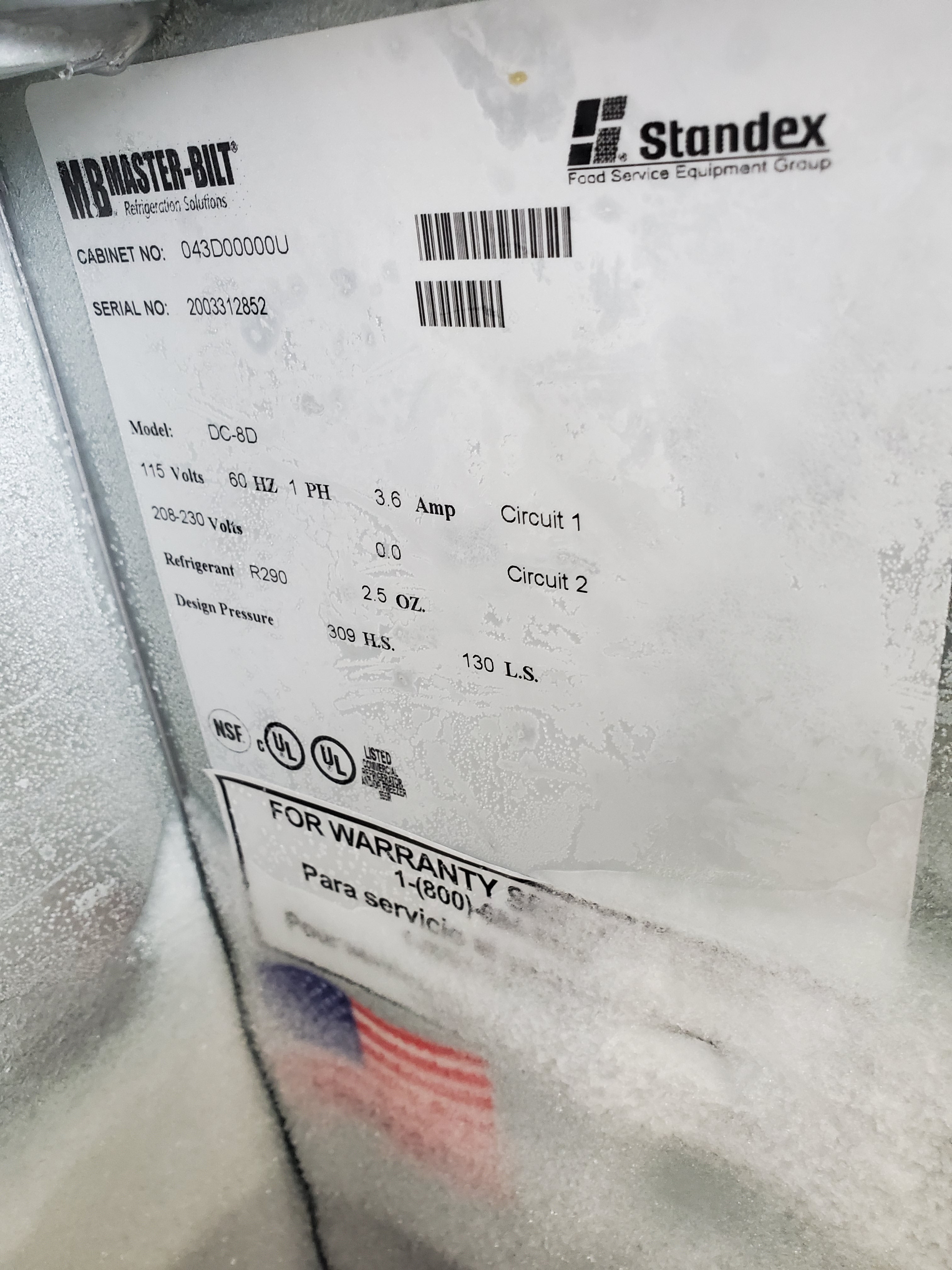 2020 Masterbilt Conventional Cabinet DC-8D