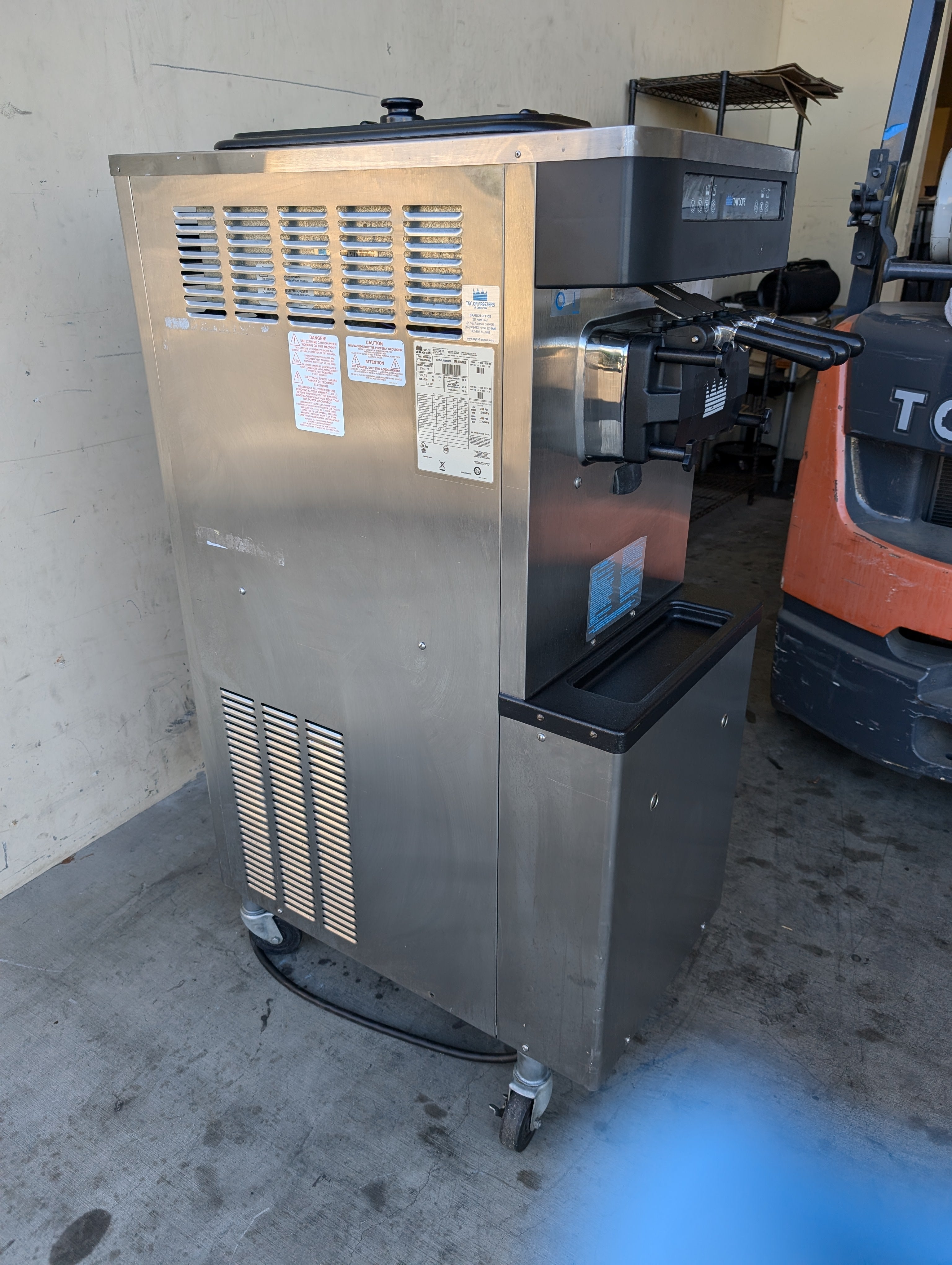 2018 Taylor C794-27 1ph water cooled soft serve machine