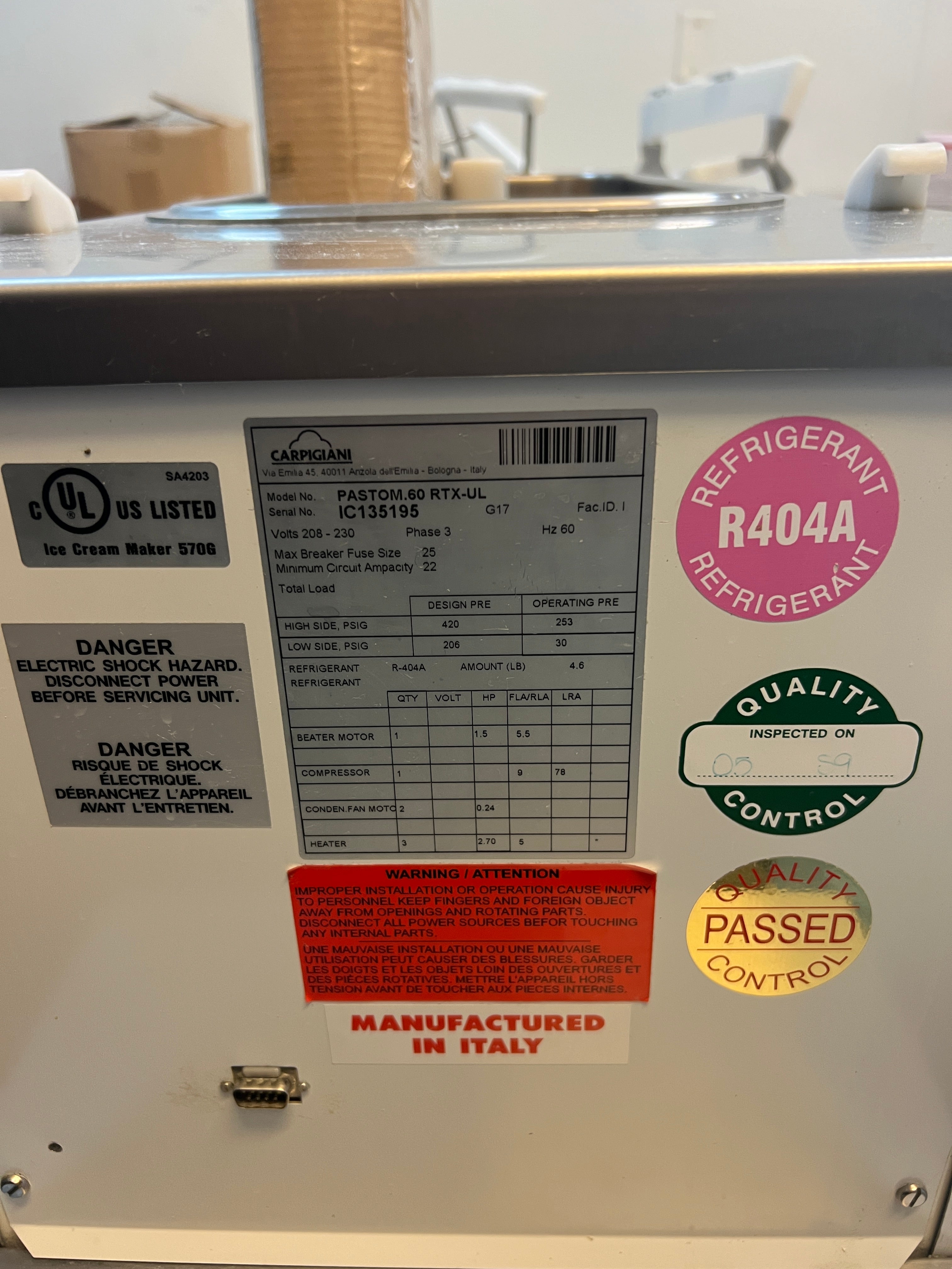 2017 Lb502/Rtx-Gtru + Pastomaster 60 Rtx both 3ph water cooled Package Deal