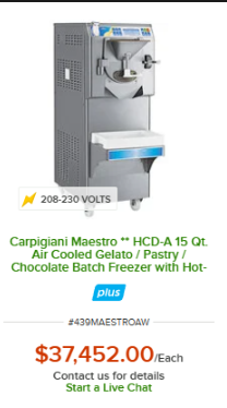 2017 Carpigiani MAESTRO 3ph Water This unit is in Canada