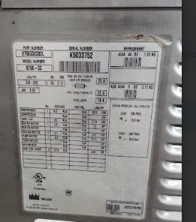 2005 Taylor 8756 3ph water sold as is
