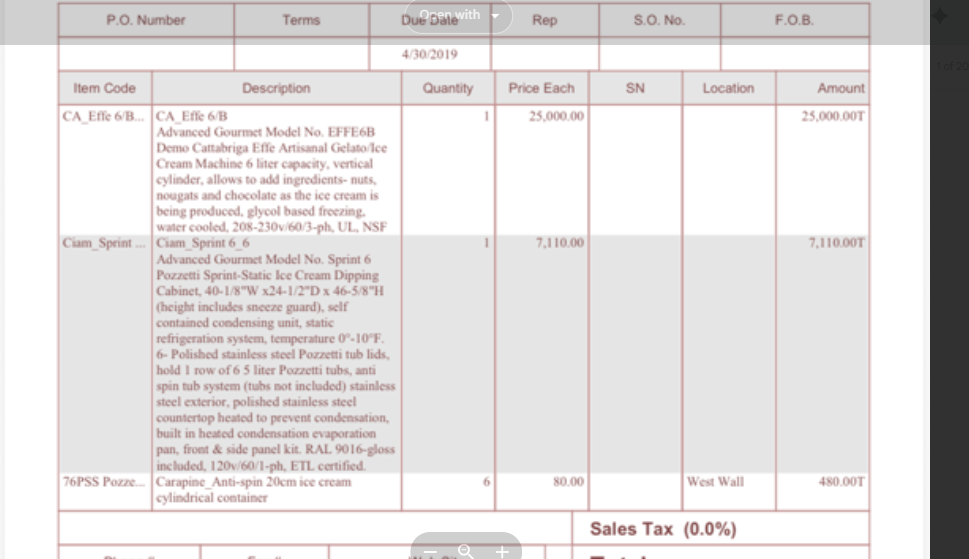 2019 CIAM BPGL8P65H75 12 Pan gelato case 1ph