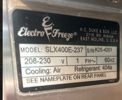 2013 SLX400E 1ph air cooled refurbished