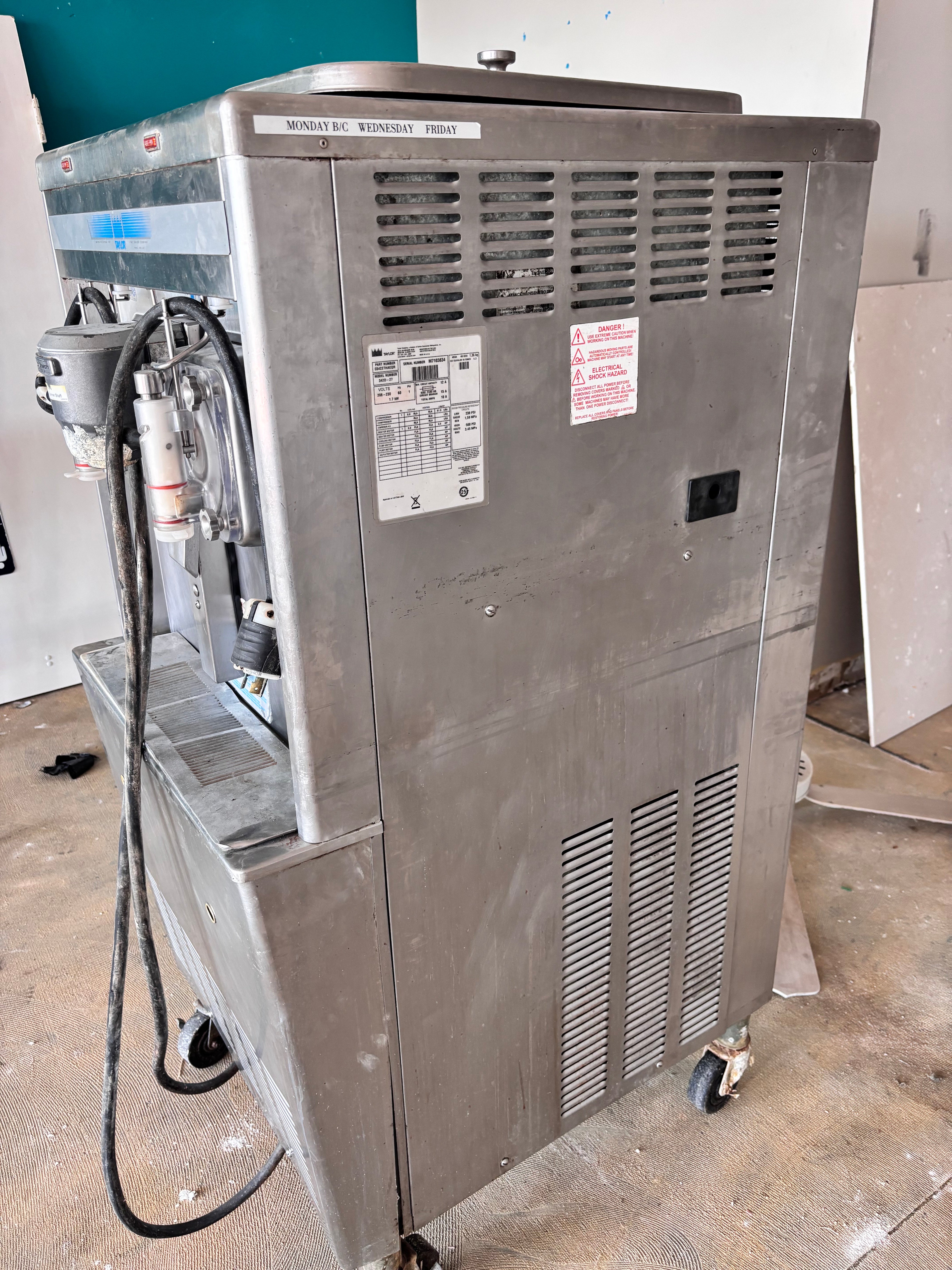 2017 Taylor 342 Milk Shake machine 1 ph air