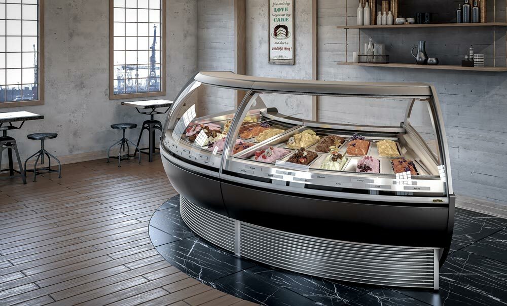Aspen Deluxe Gelato & Ice Cream Showcases