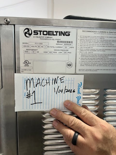 2015 Stoelting F111-38ID countertops Air Cooled 1 Phase