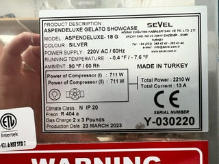 2023 Sevel Aspen Deluxe 18G Gelato Case ( Shipping not included paid with check )