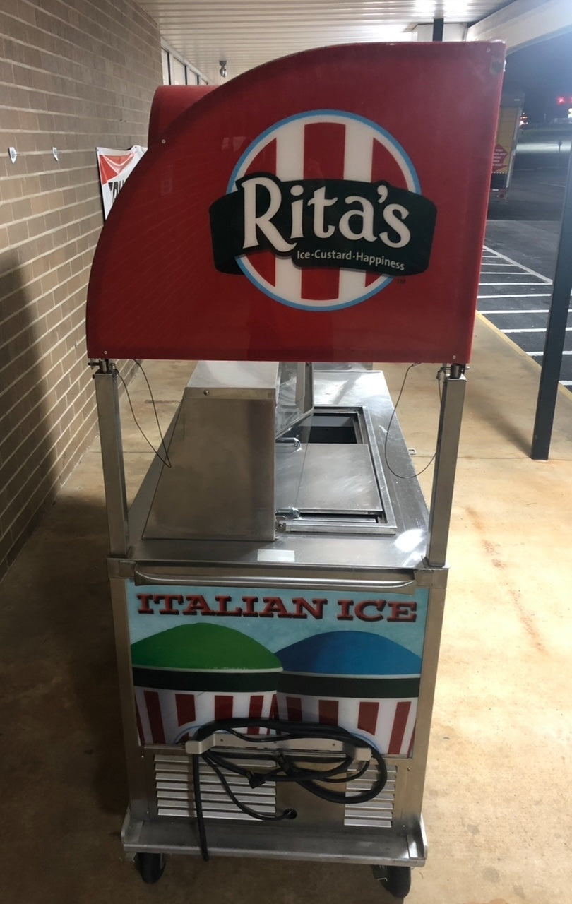 2014 Rita's Nelson BD6-CE-03 Dip Cart with sink and canopy