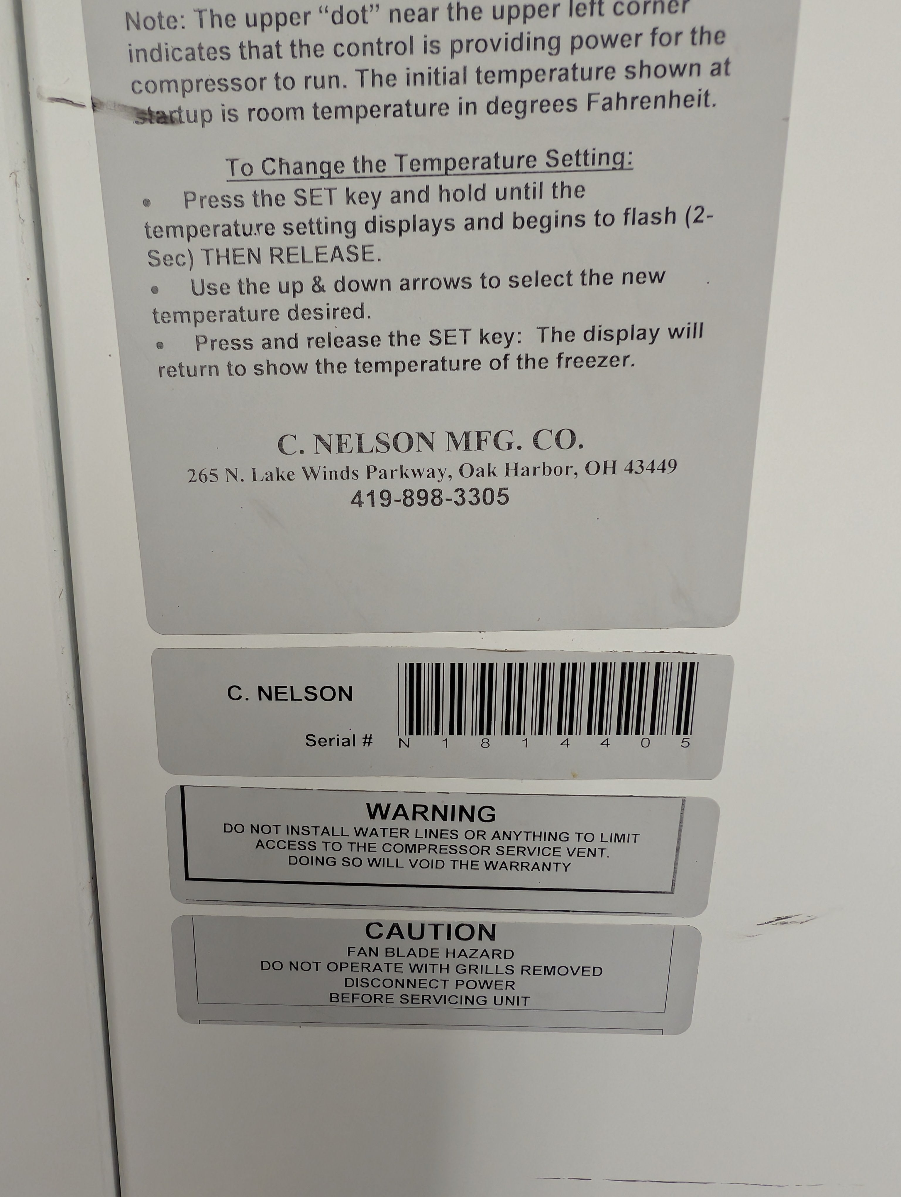 Used 2018 Nelson BD10 Dipping Cabinet Flip Lids
