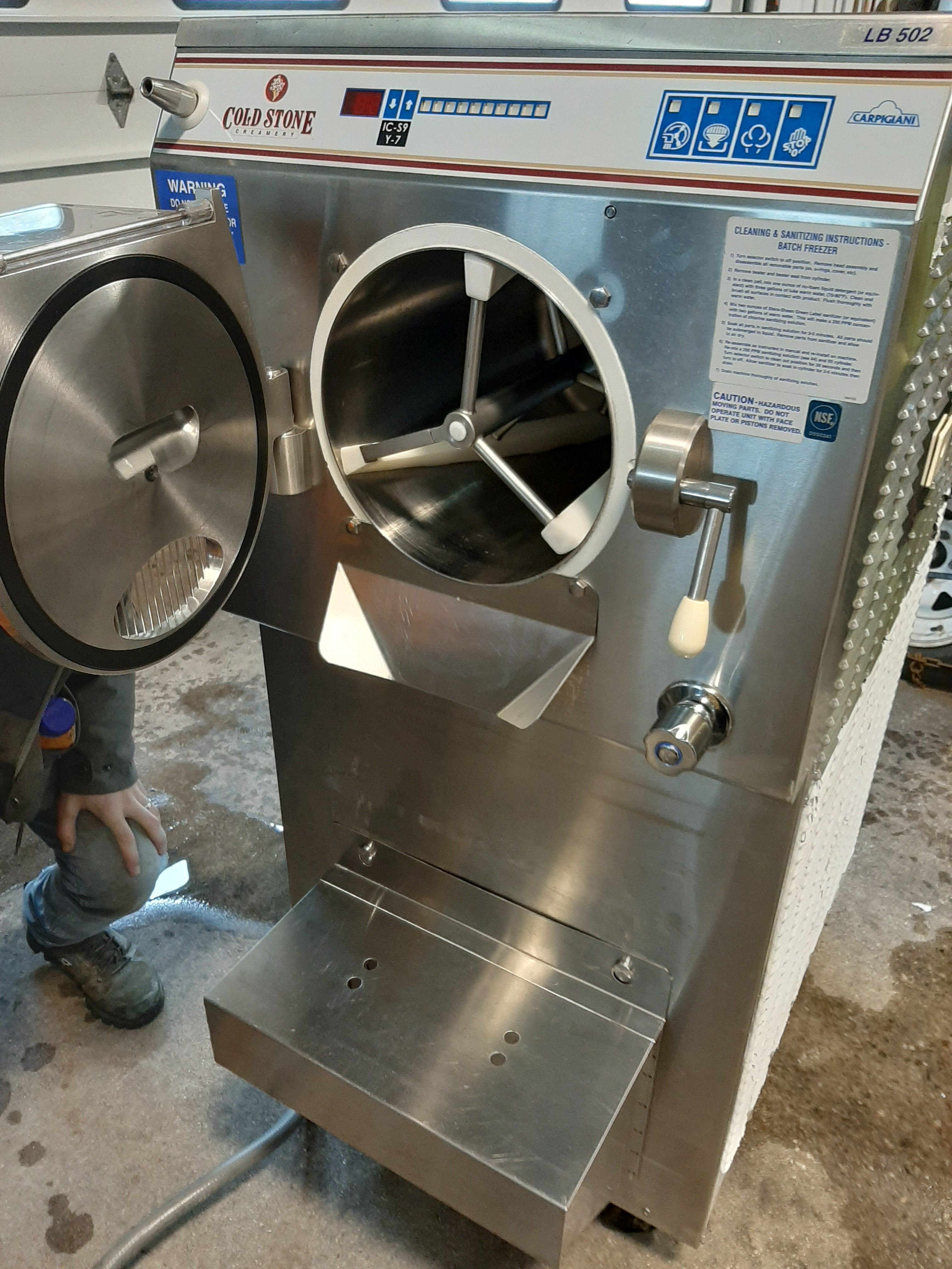 2009 Carpigiani LB502 20 quart batch freezer 3 phase water - Batch Freezers - TurnKeyParlor.com