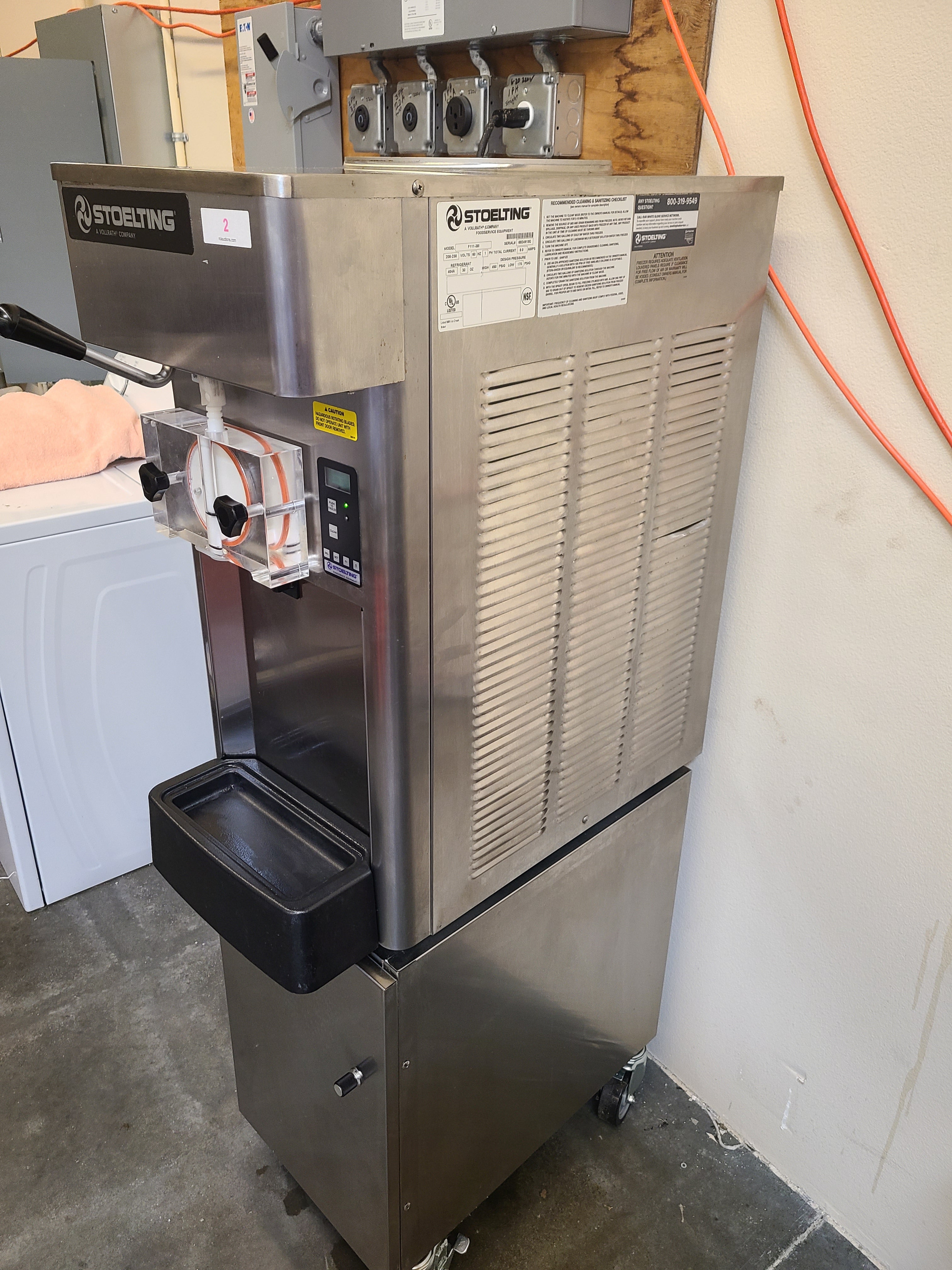2019 Stoelting F111 used single flavor ice cream machine