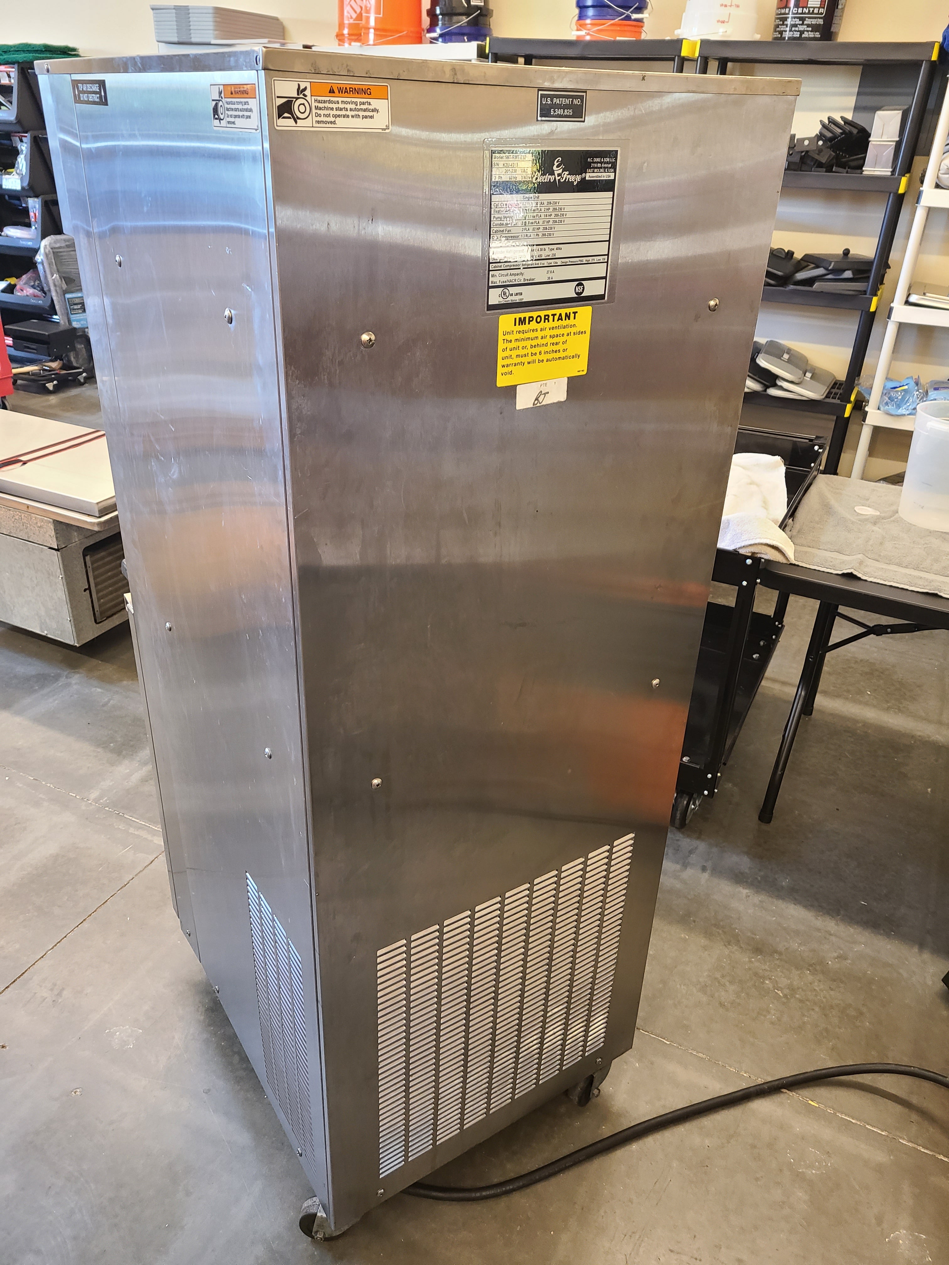 2015 Electrofreeze 99T-RMT 3ph Air Cooled