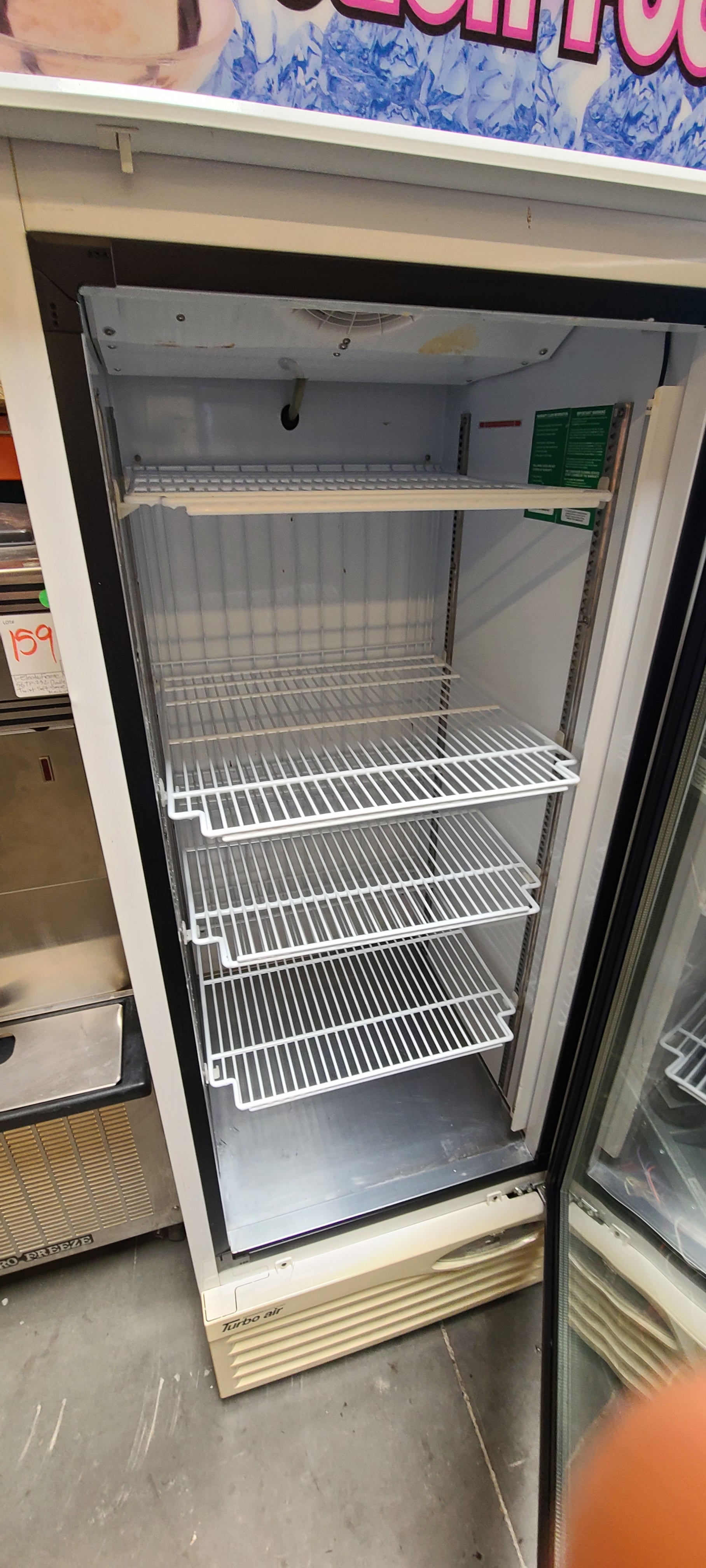 2015 TGF-23F 1 door glass front freezer Turbo Air