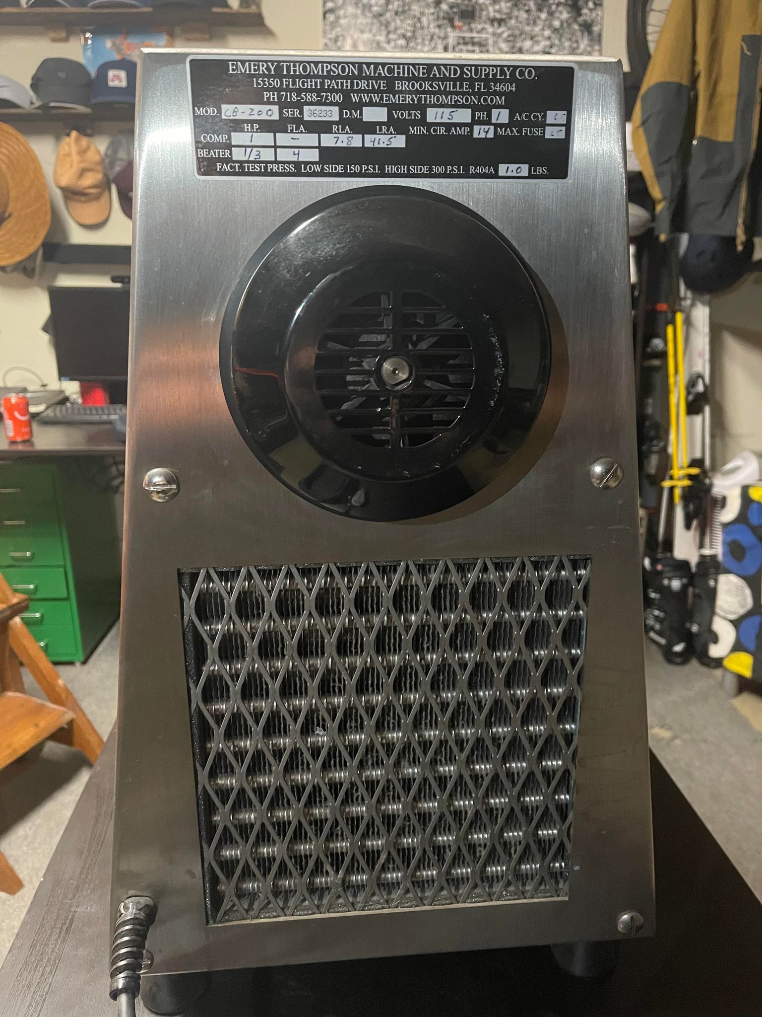 Used Emery Thompson CB200 3 qt batch 115V