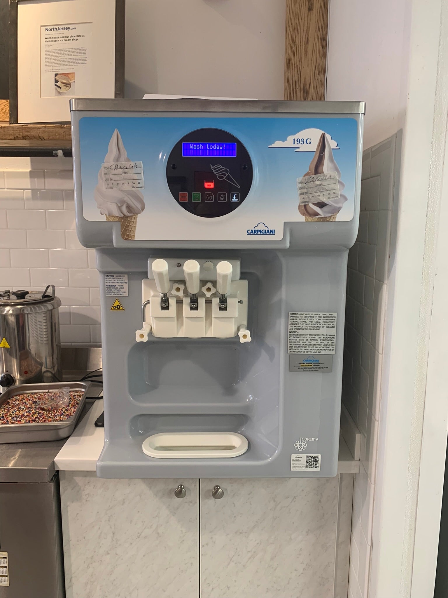 2017 Carpigiani 193G 3ph Air Soft Serve Machine w/ Warranty
