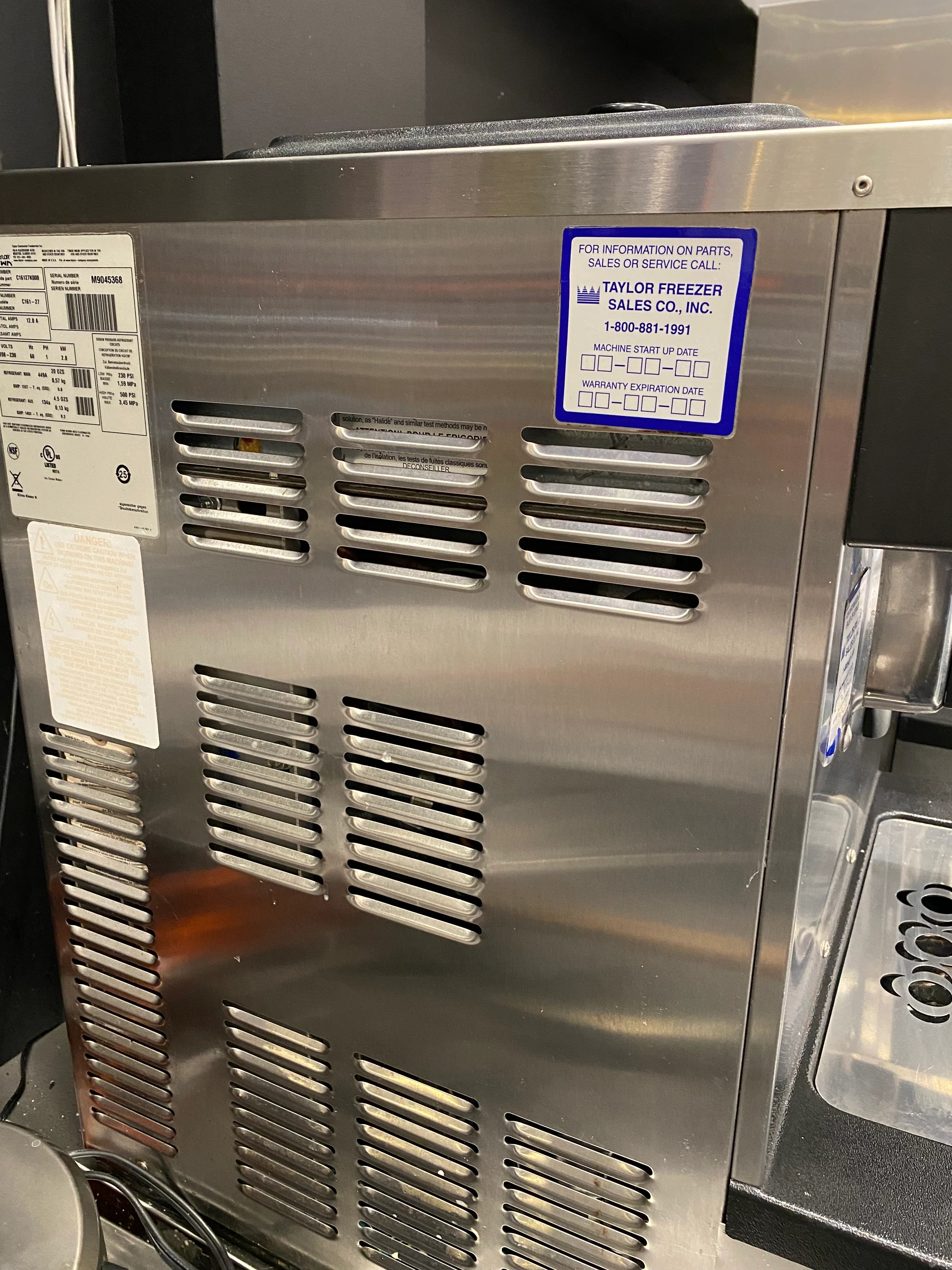 2019 Taylor C161 1PH Air w Warranty