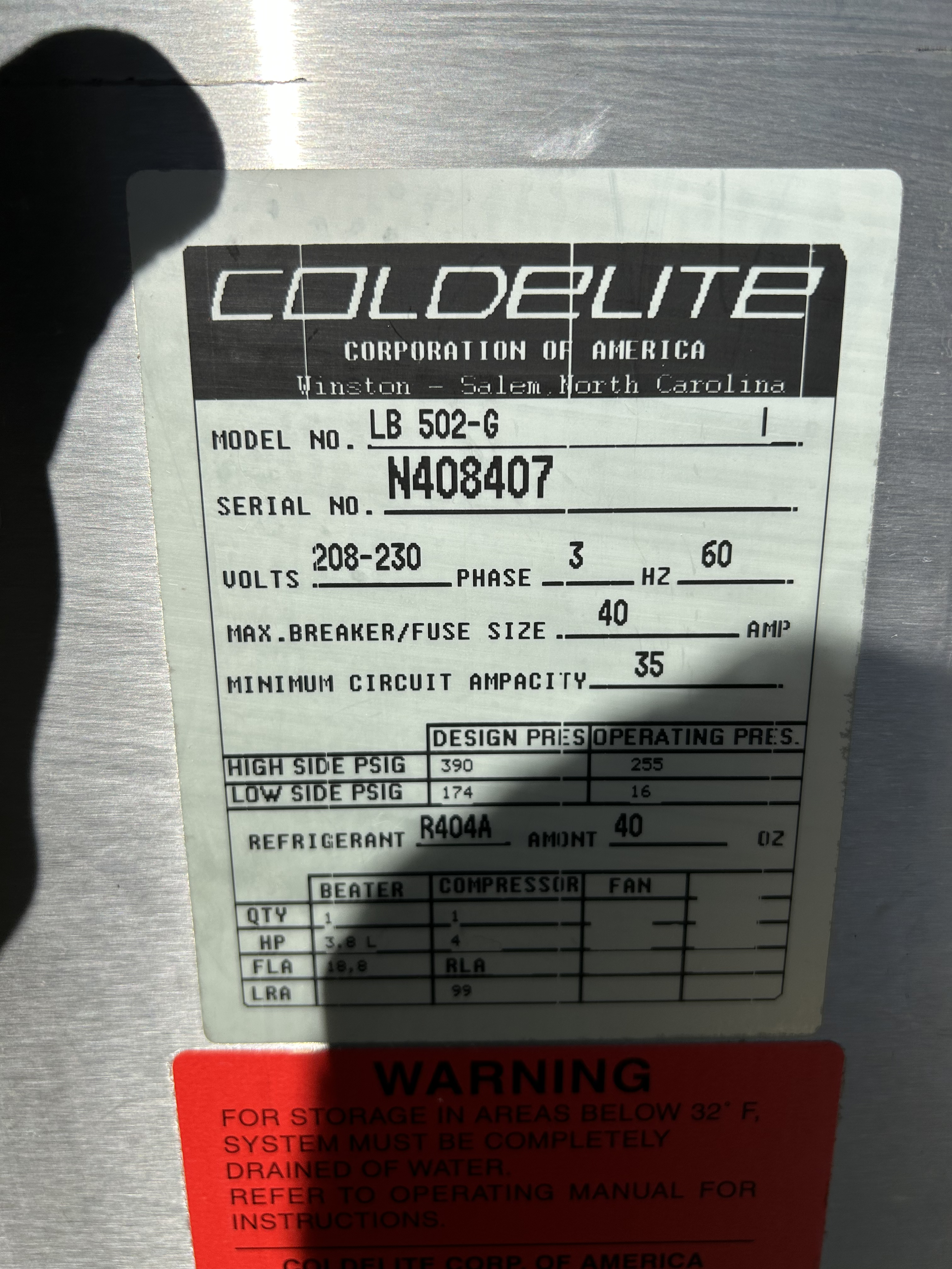 2004 Carpagani LB-502G 3ph water