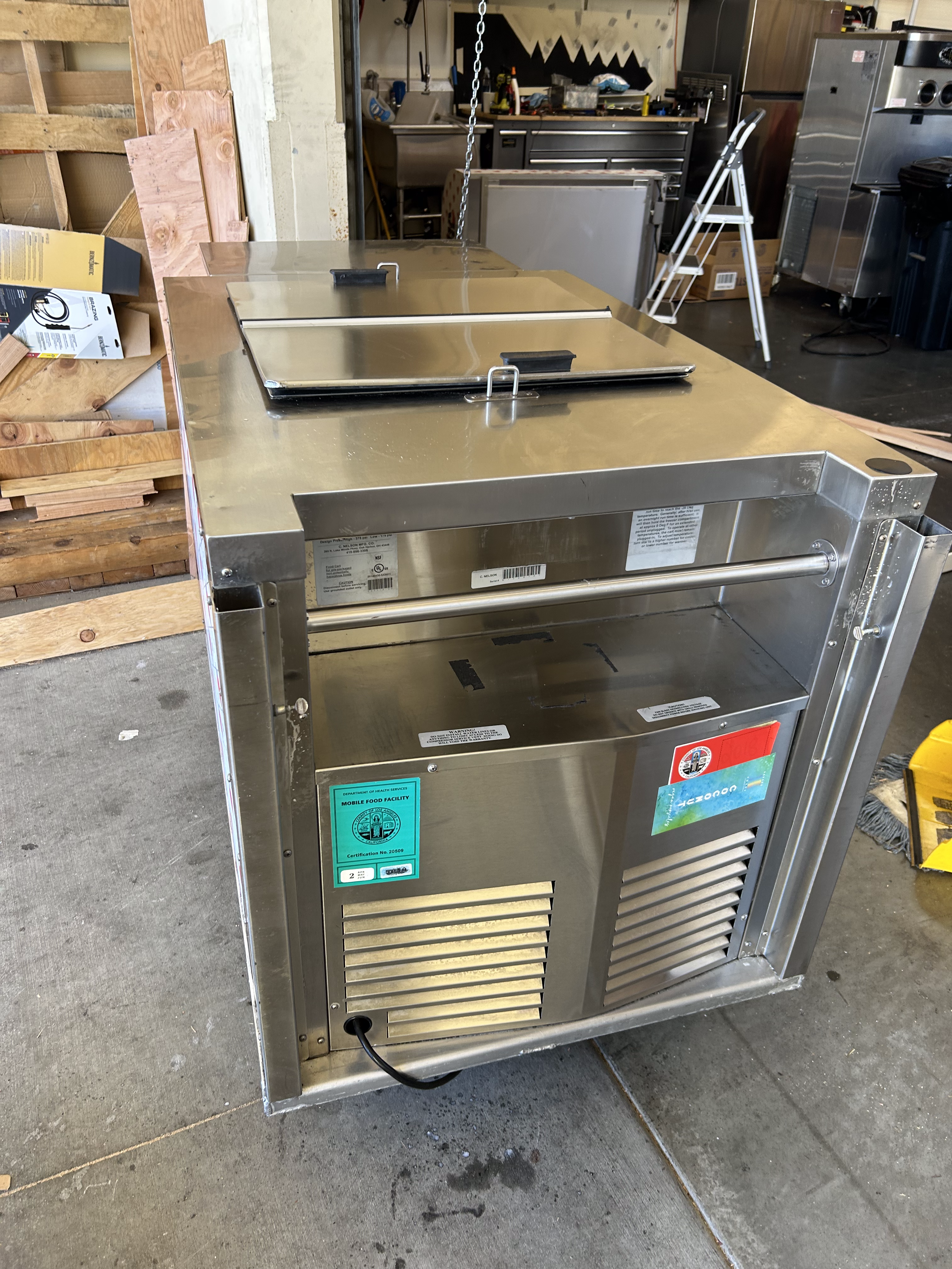 2017 Nelson Ice Cream Push Cart C4431R-CP (BDC8 build) w/ Canopy