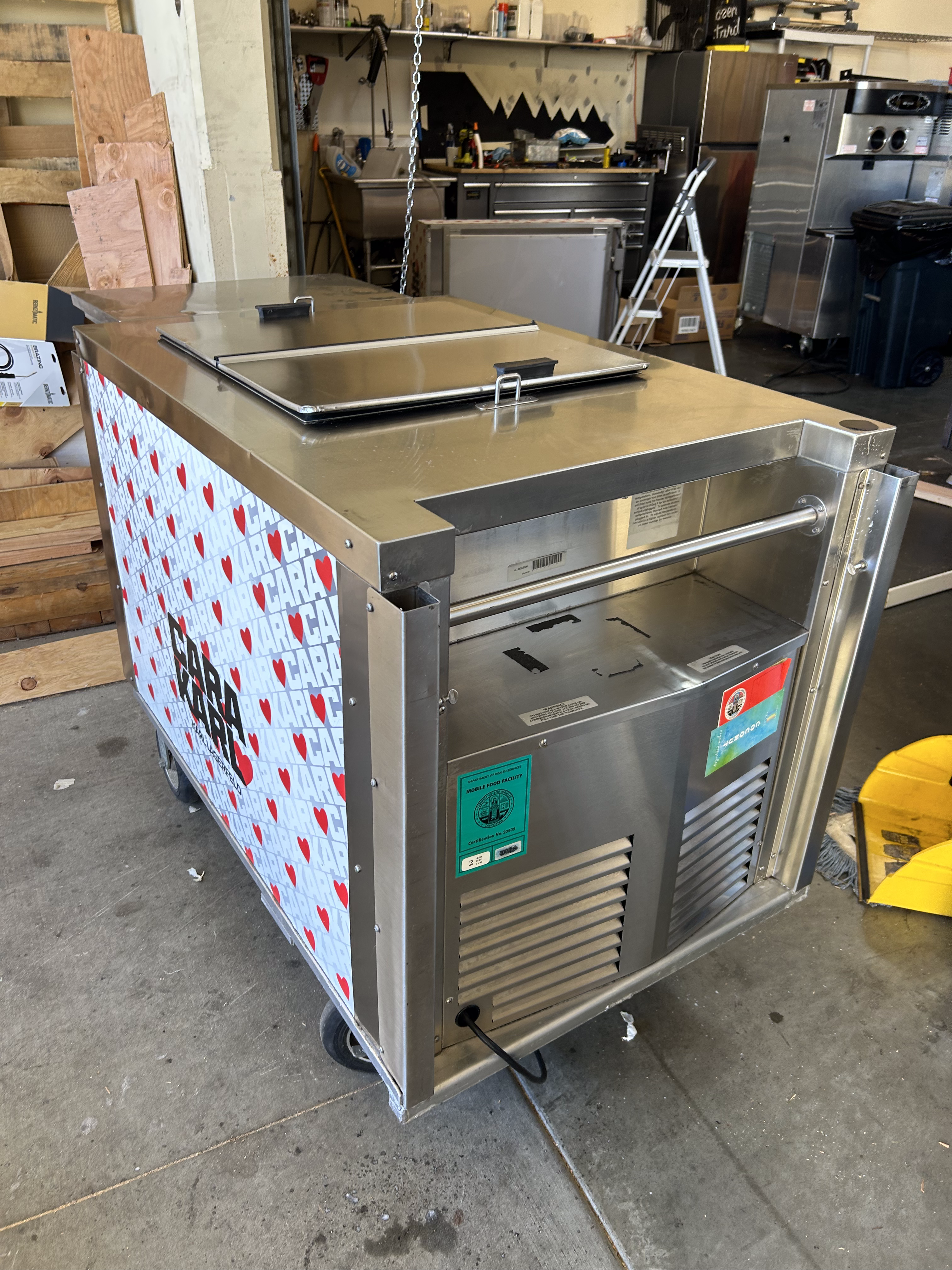 2017 Nelson Ice Cream Push Cart C4431R-CP (BDC8 build) w/ Canopy