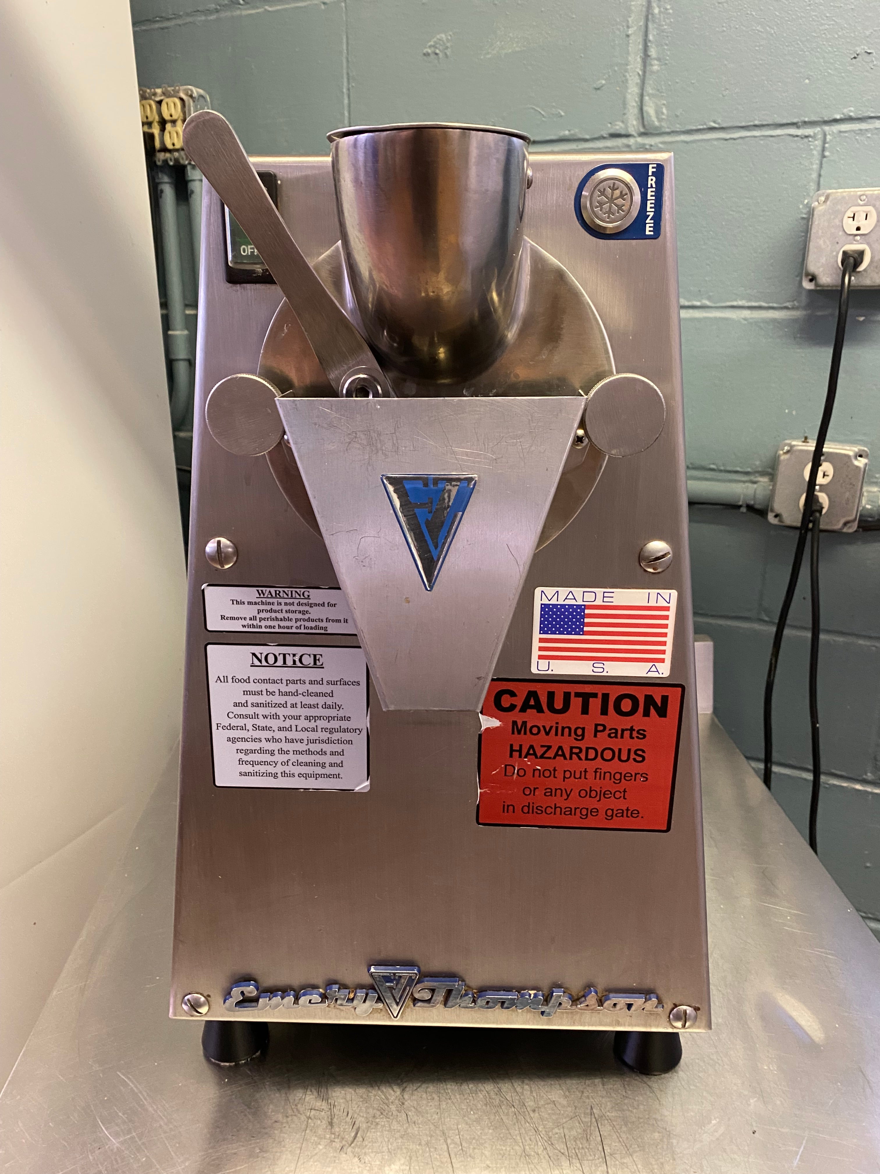 2020 Emery Thompson CB200 3 quart batch freezer ( Shipping not included paid with check )