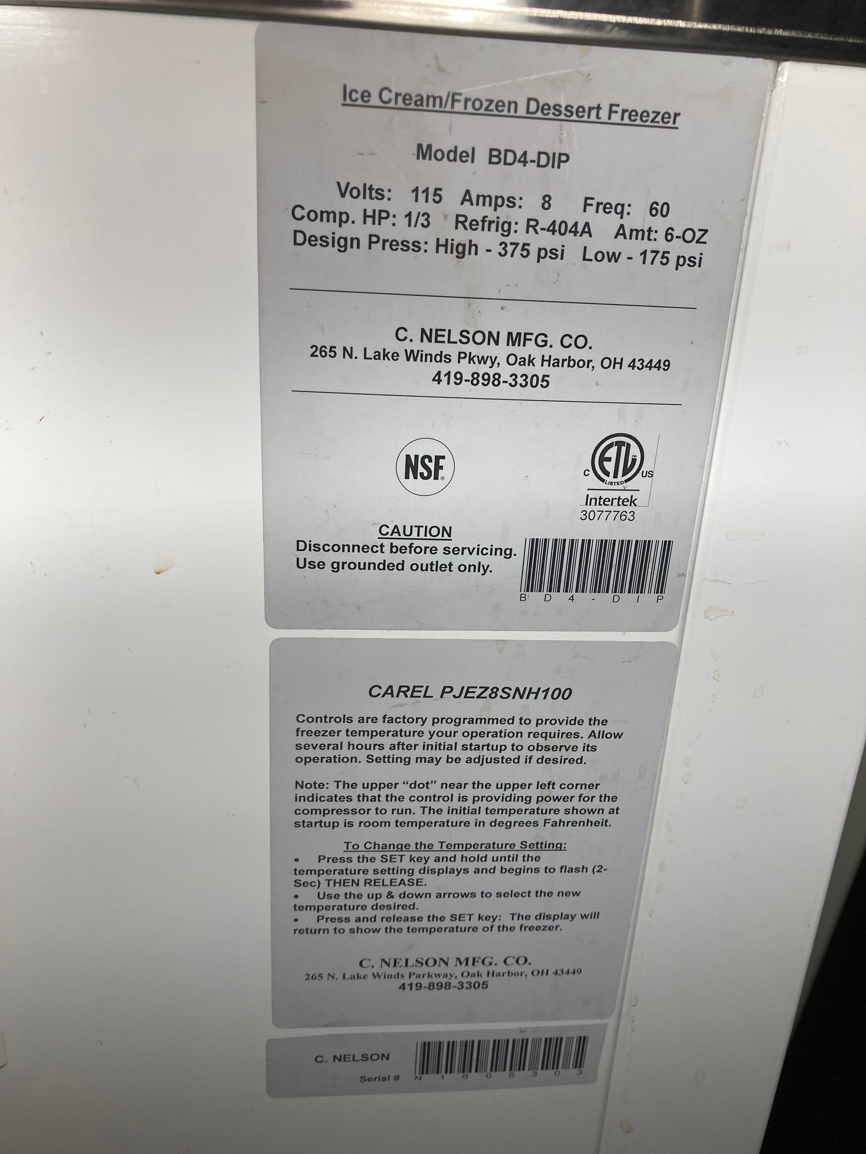 2016 Nelson BD4 DIP w/ Warranty