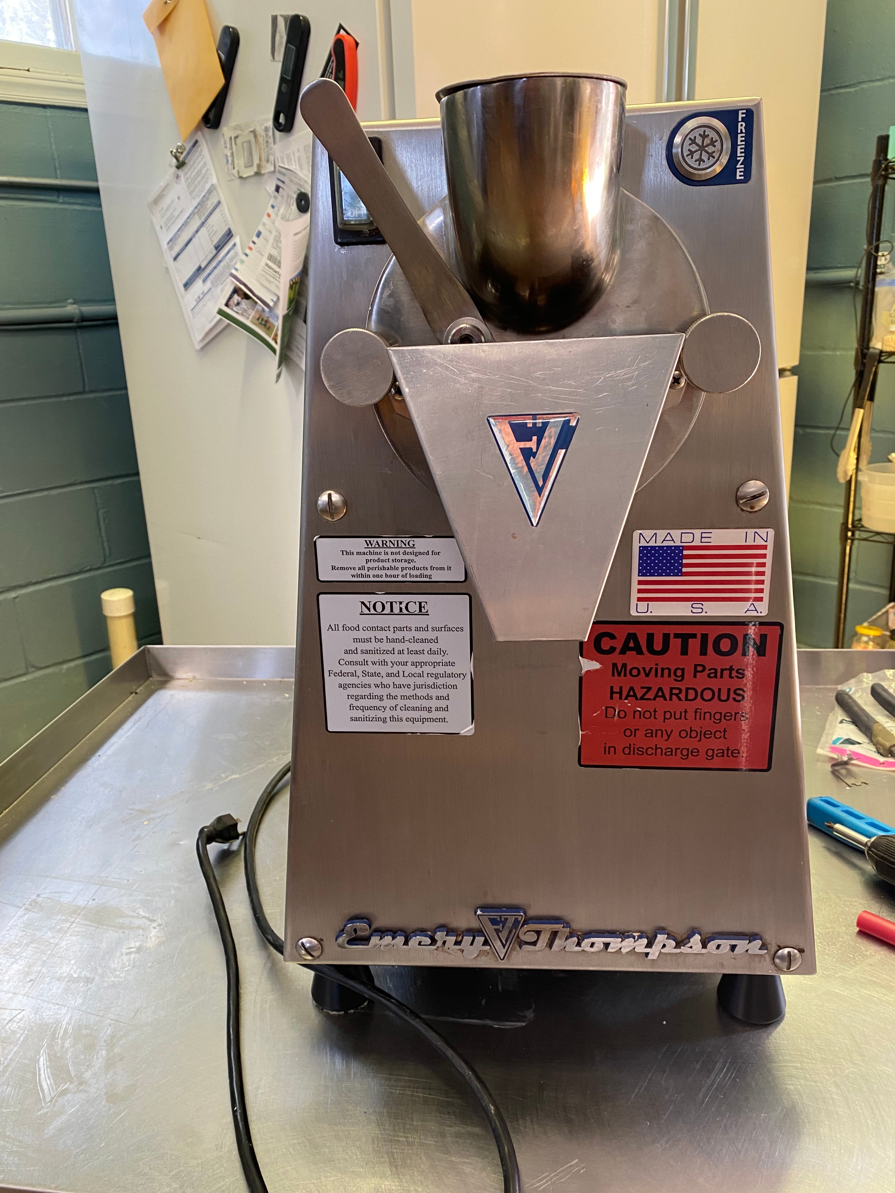 2020 Emery Thompson CB200 3 quart batch freezer ( Shipping not included paid with check )