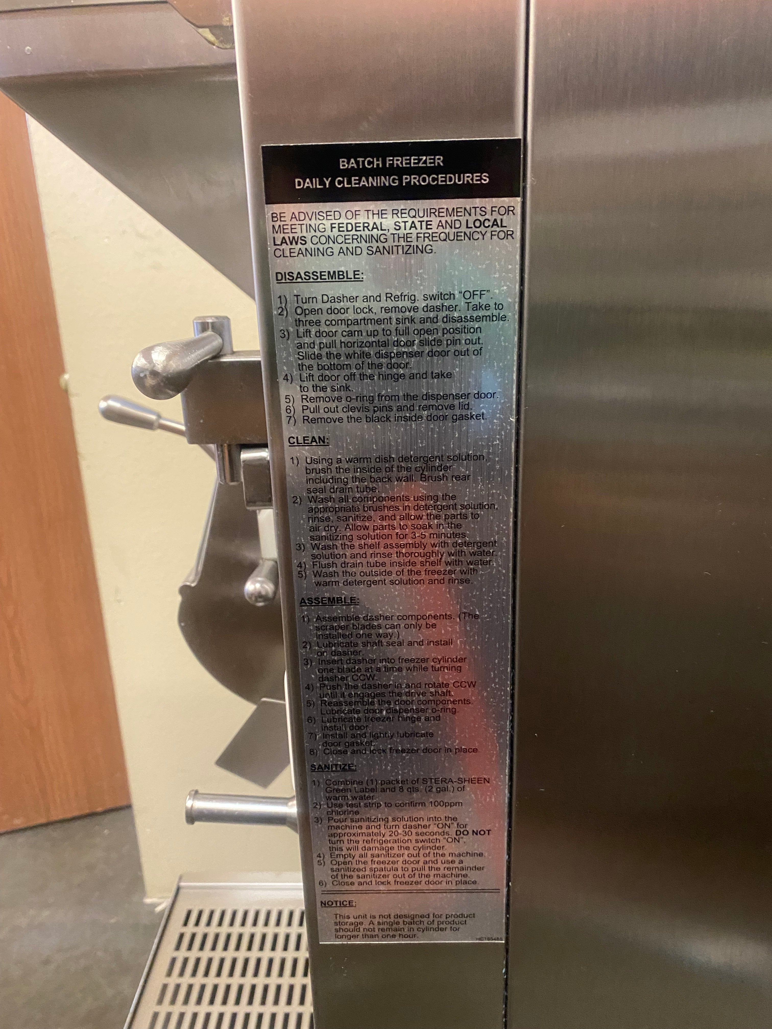 Electrofreeze RFC3 1 Phase Water Cooled 12 QT Batch