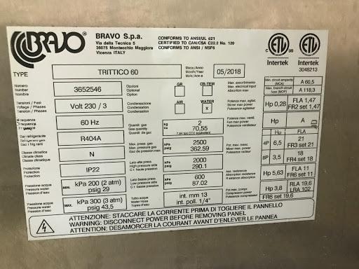 Bravo 60 Pasteurizer & Batch Freezer Combo 3PH Water Made in 2018 - Batch Freezers - TurnKeyParlor.com