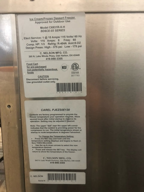 2016 C Nelson Dipping Cart with Sink and Canopy