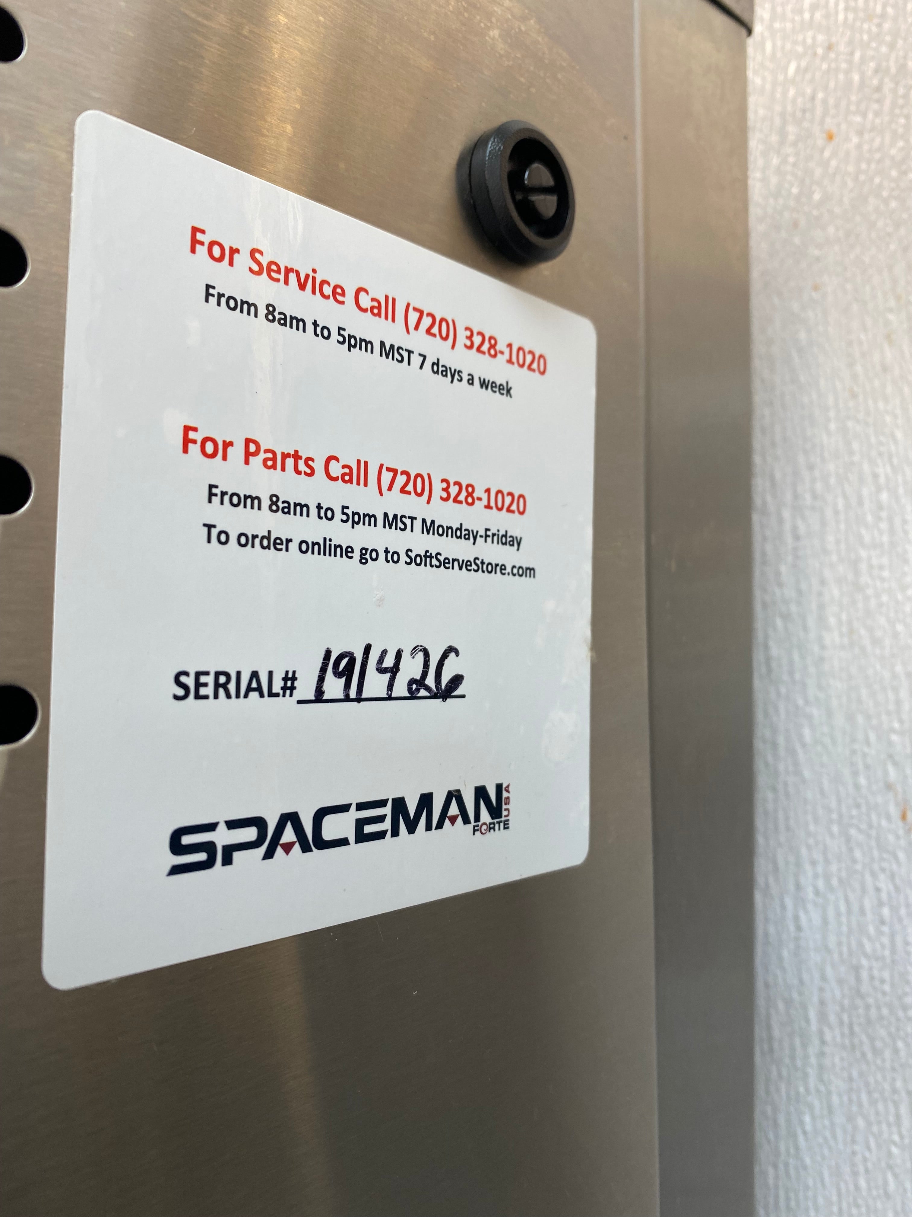 2019 Spaceman Model 6235AH Soft Serve Machine w/ Warranty
